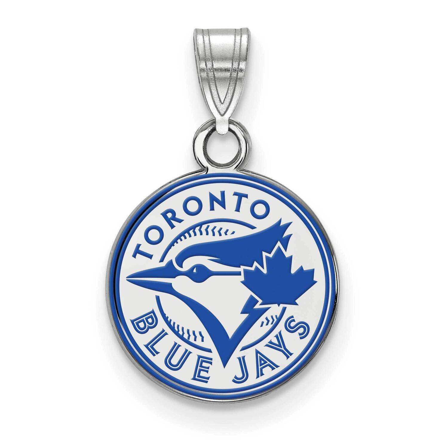 MLB Toronto Blue Jays Small Enamel Pendant Sterling Silver Rhodium-plated SS021BLU, MPN: SS021BLU, …