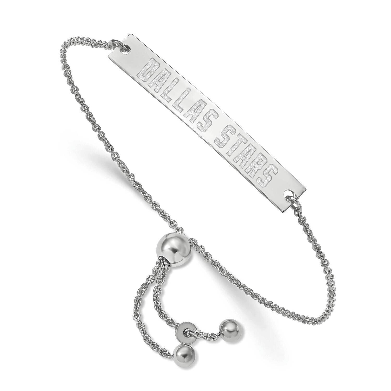 Dallas Stars Small Bar Adjustable Bracelet Sterling Silver SS022STA-9, MPN: SS022STA-9, 191101485978