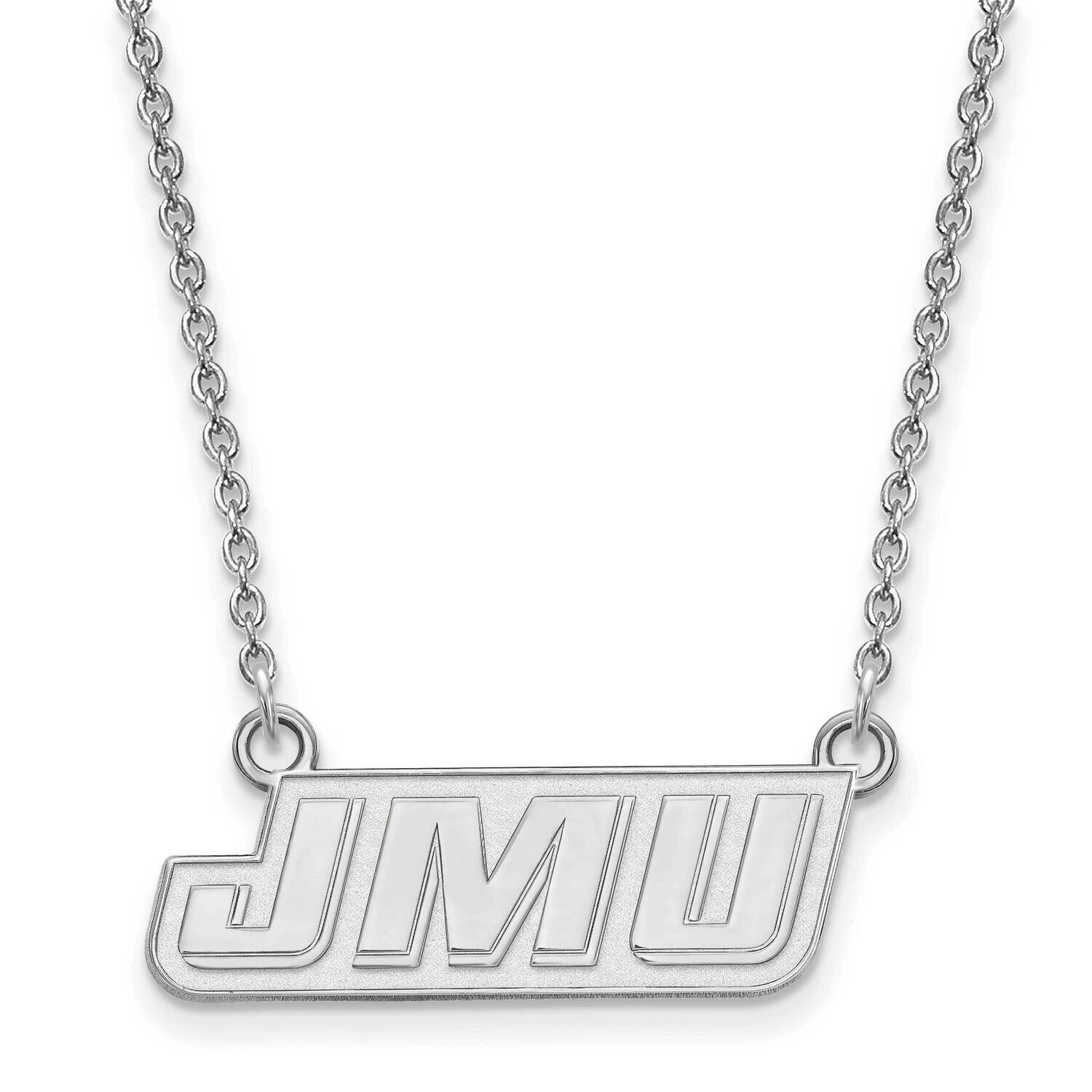 James Madison University Small Pendant with Necklace Sterling Silver Rhodium-plated SS024JMU-18, MP…
