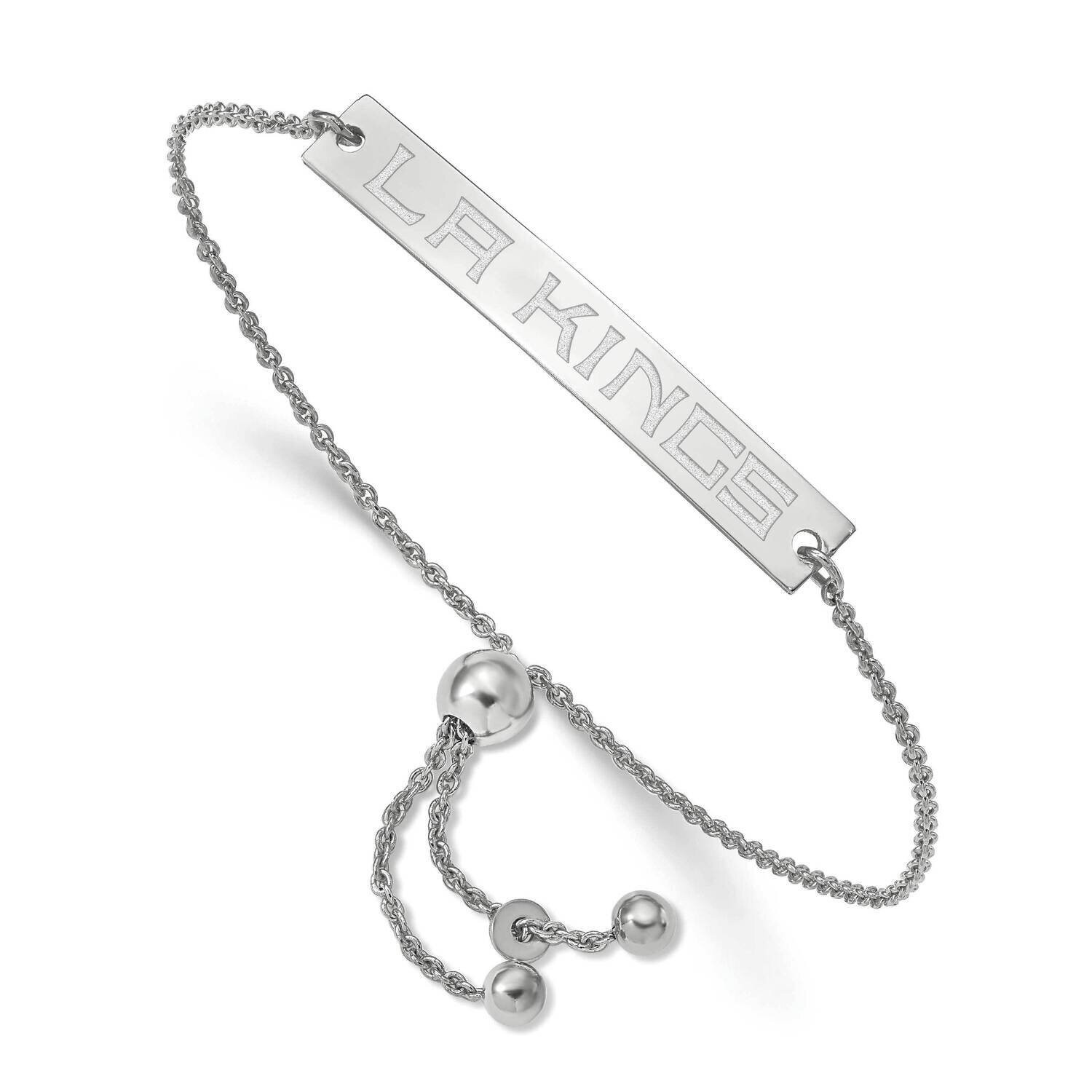 Los Angeles Kings Small Bar Adjustable Bracelet Sterling Silver SS024KIN-9, MPN: SS024KIN-9, 191101…