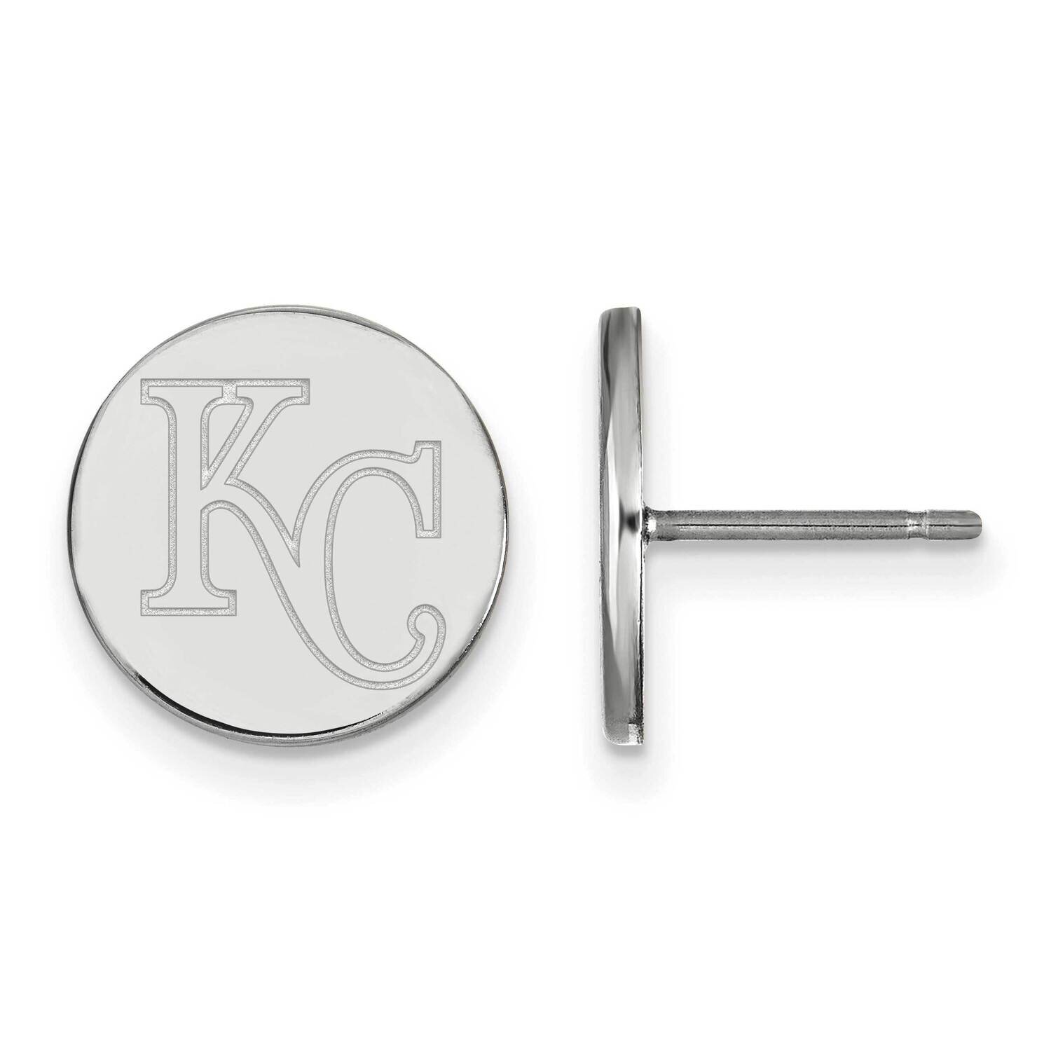 MLB Kansas City Royals Small Disc Earrings Sterling Silver Rhodium-plated SS024ROY, MPN: SS024ROY, …