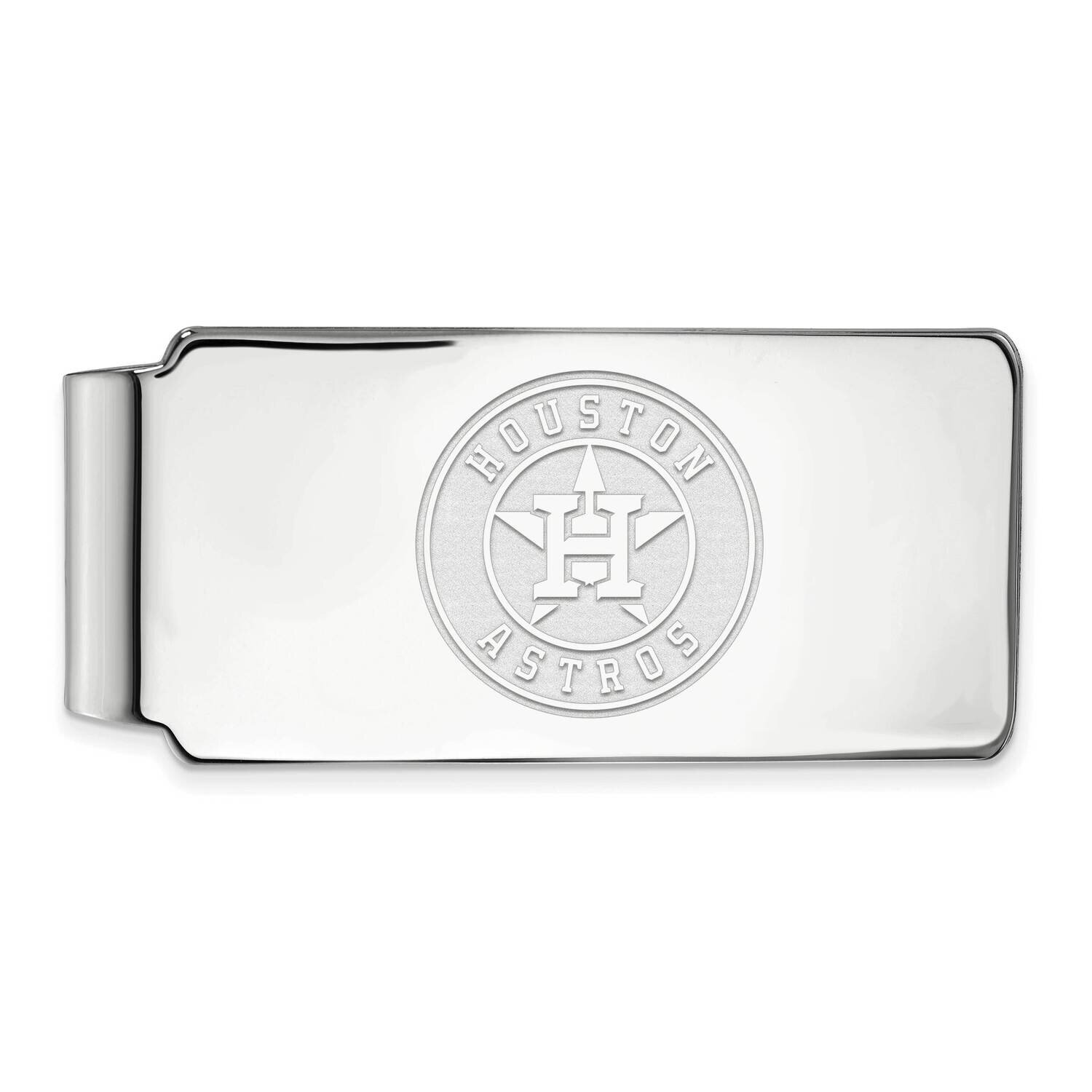 MLB Houston Astros Money Clip Sterling Silver Rhodium-plated SS028AST