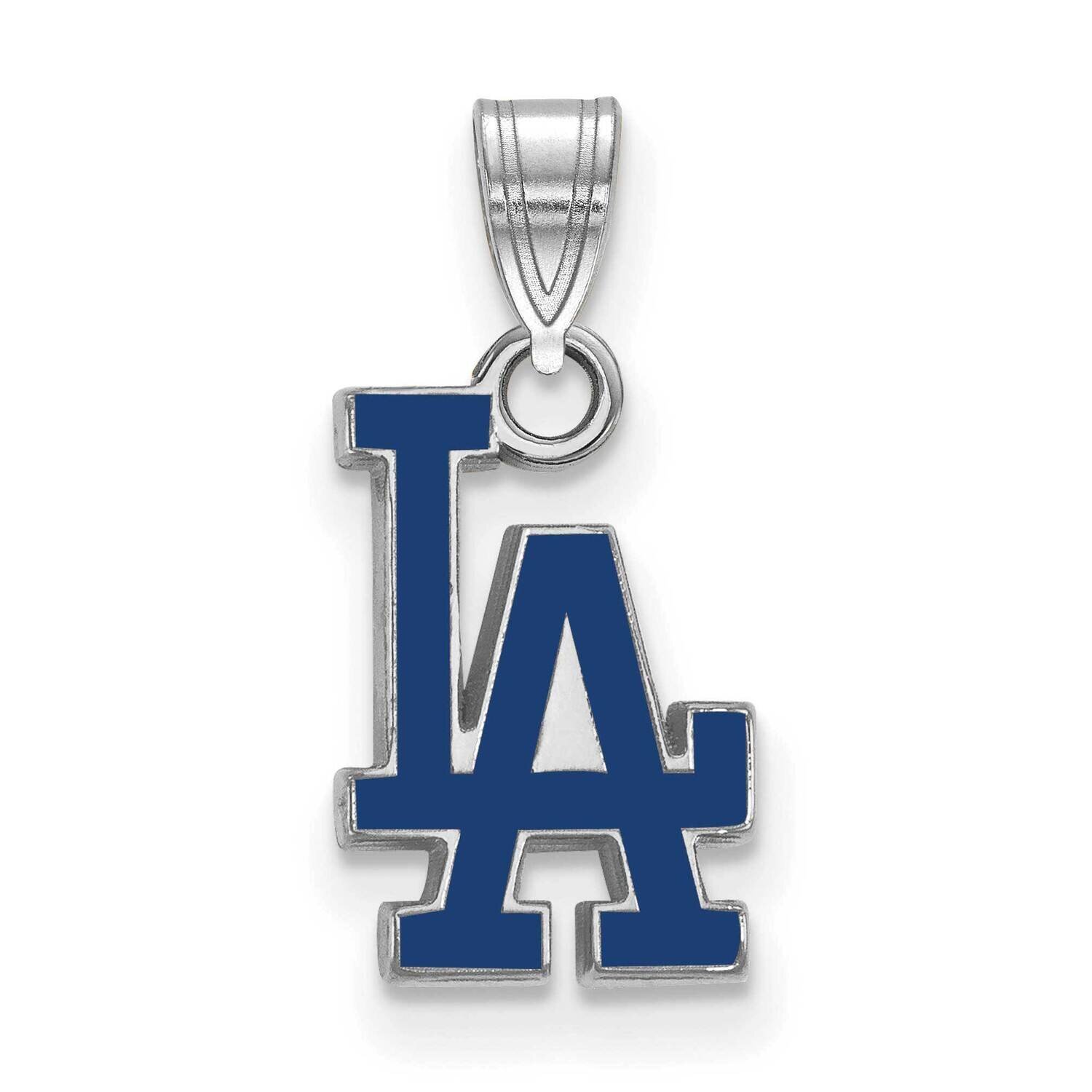 MLB Los Angeles Dodgers Small Enamel Pendant Sterling Silver Rhodium-plated SS032DOD, MPN: SS032DOD…