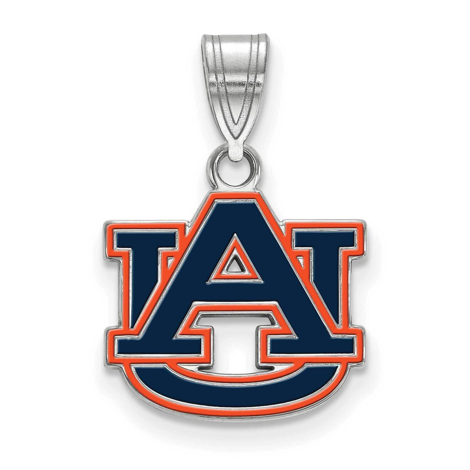 Auburn University Medium Enamel Pendant Sterling Silver Rhodium-plated SS082AU, MPN: SS082AU, 19110…