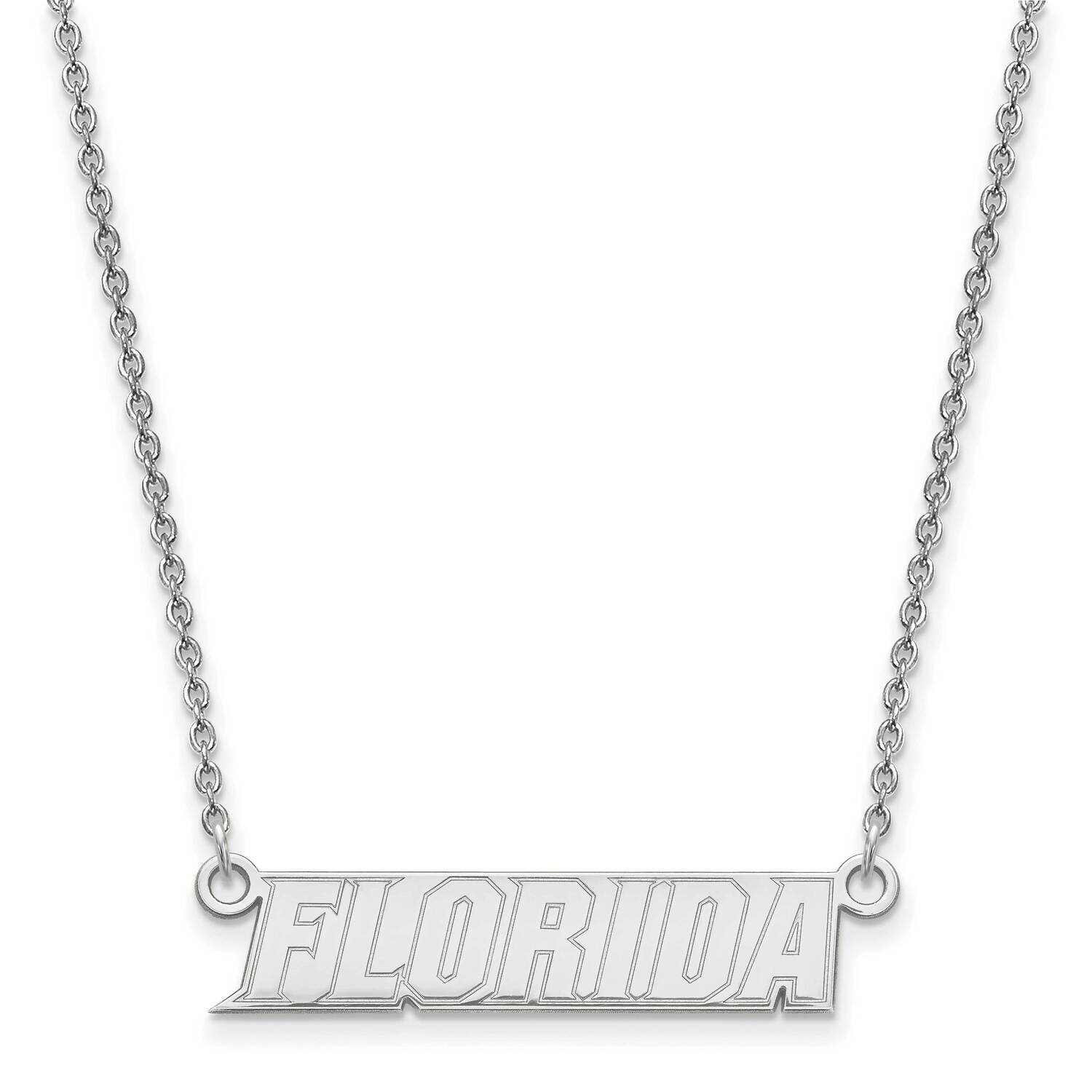 University of Florida Small Pendant with Necklace Sterling Silver Rhodium-plated SS094UFL-18, MPN: …