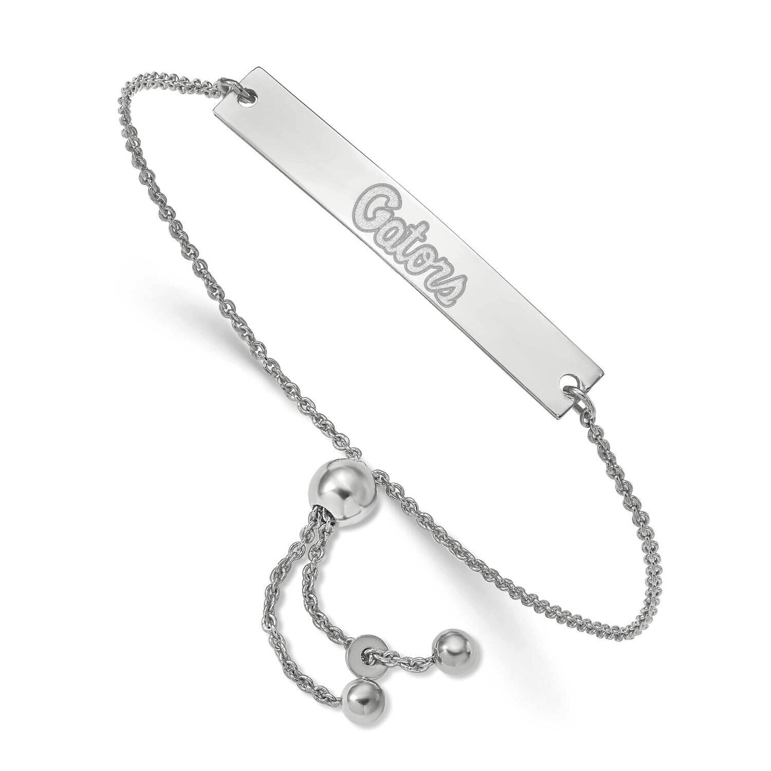University of Florida Small Bar Adjustable Bracelet Sterling Silver SS096UFL-9, MPN: SS096UFL-9, 19…