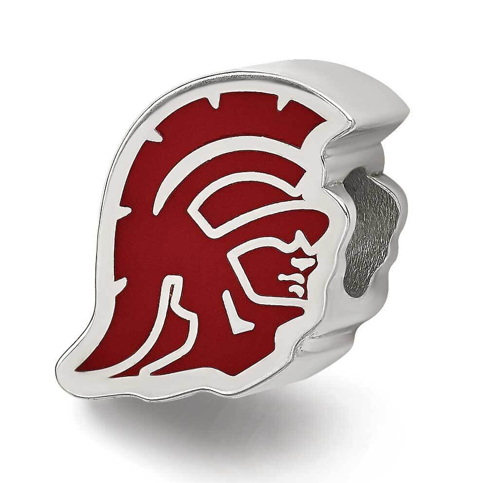 Southern California Trojan Head Extruded Bead Sterling Silver SS500USC