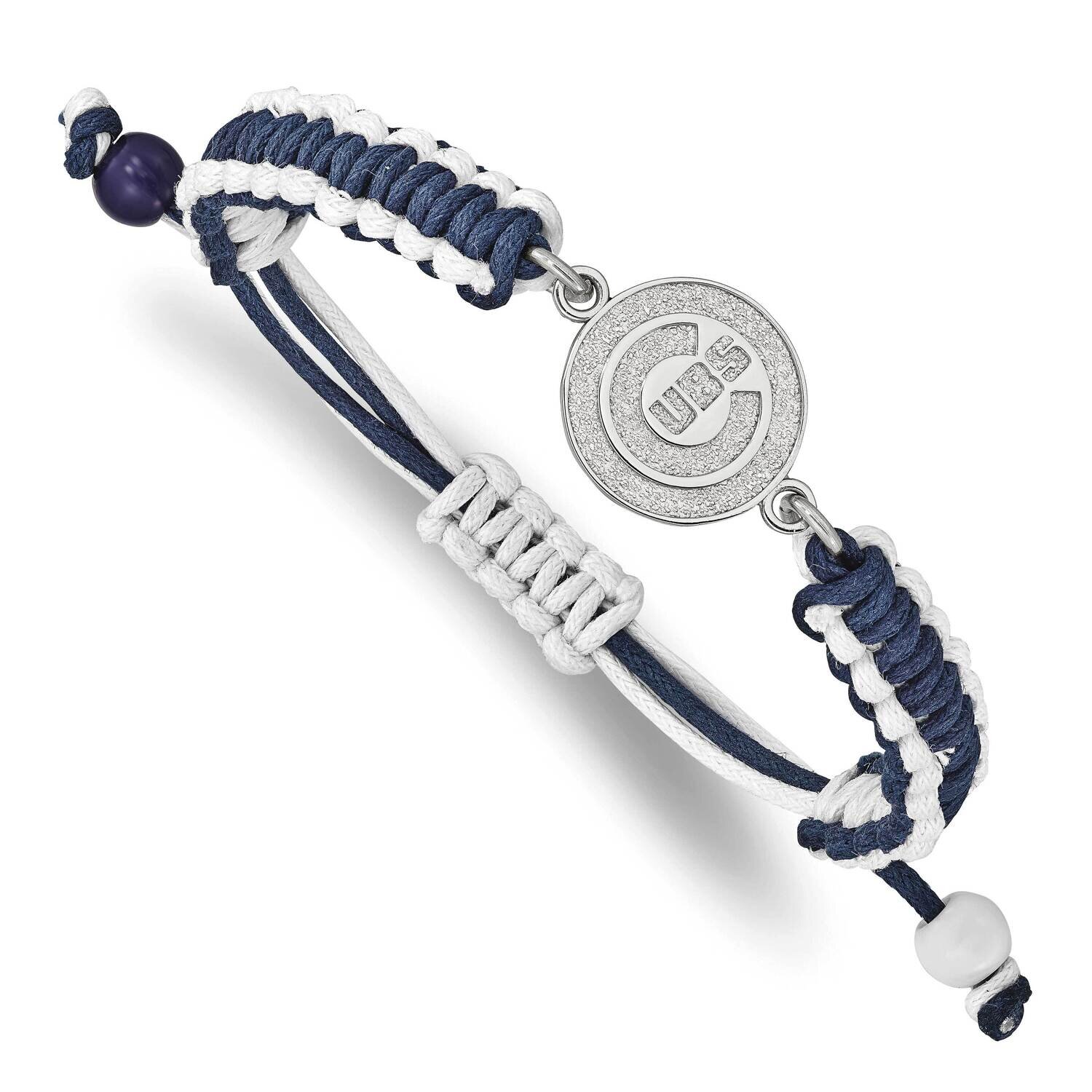 MLB Chicago Cubs Adjustable Cord Bracelet Stainless Steel ST514CUB, MPN: ST514CUB, 634401015709