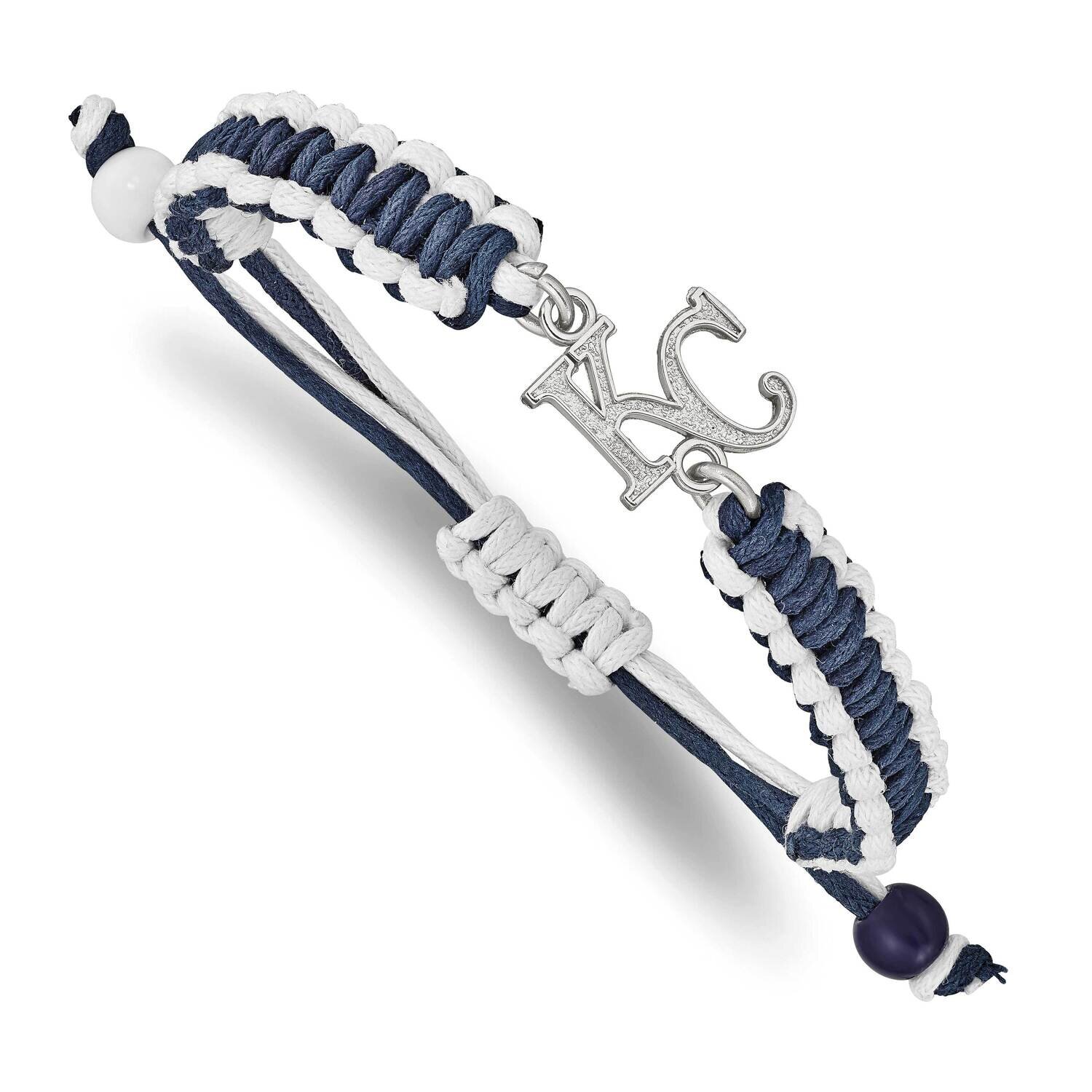 MLB Kansas City Royals Adjustable Cord Bracelet Stainless Steel ST514ROY, MPN: ST514ROY, 6344010155…
