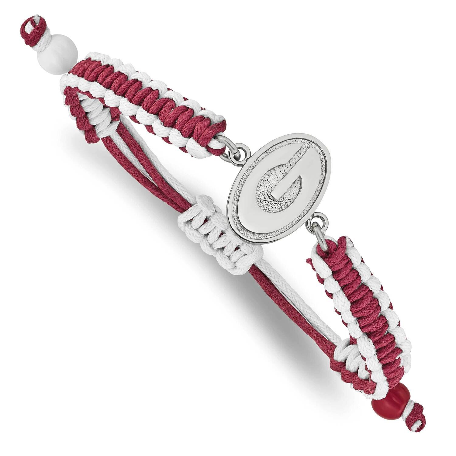 University of Georgia Color Bracelet Stainless Steel ST514UGA, MPN: ST514UGA, 634401017116