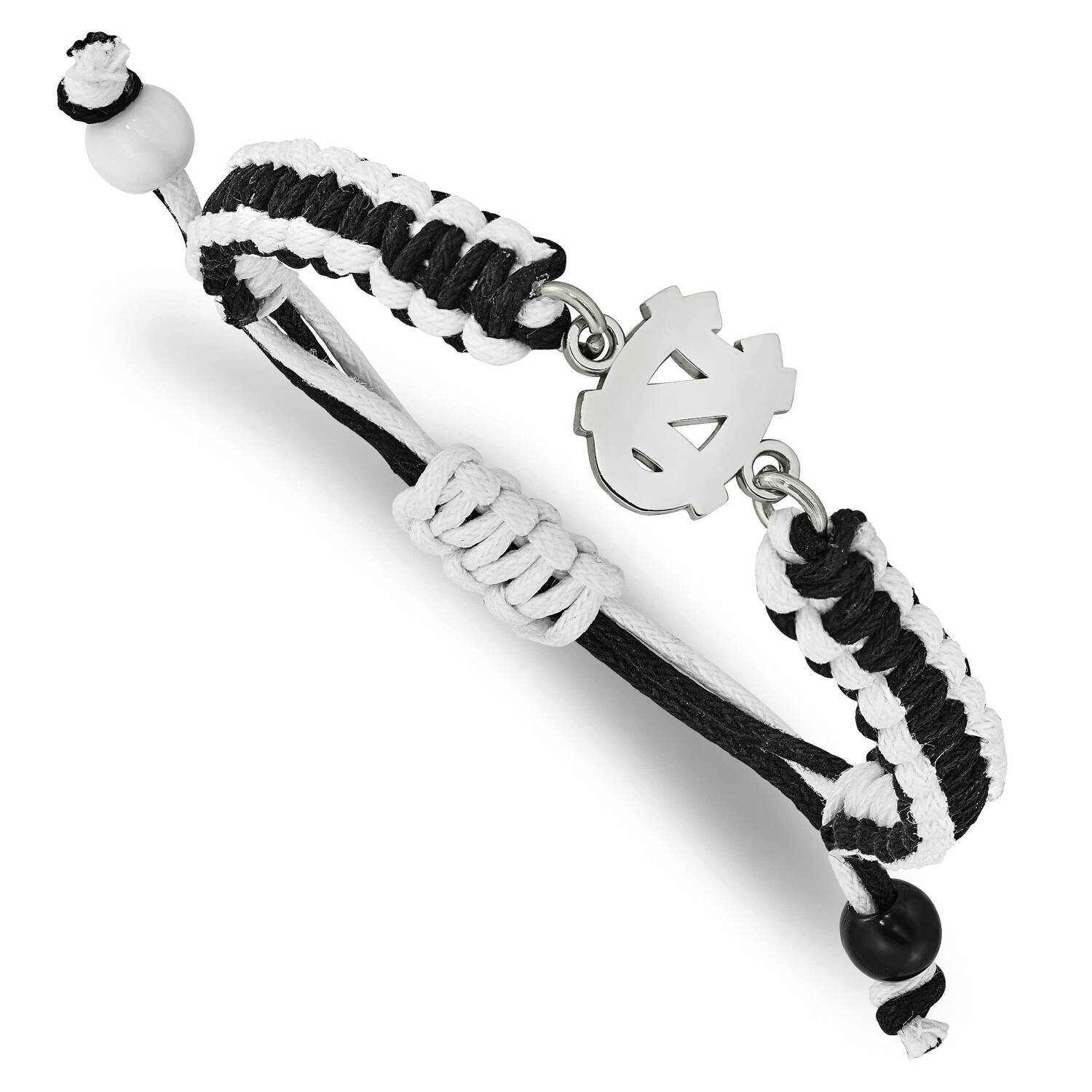 University of North Carolina Adjustable Cord Bracelet Stainless Steel ST514UNC, MPN: ST514UNC, 6344…