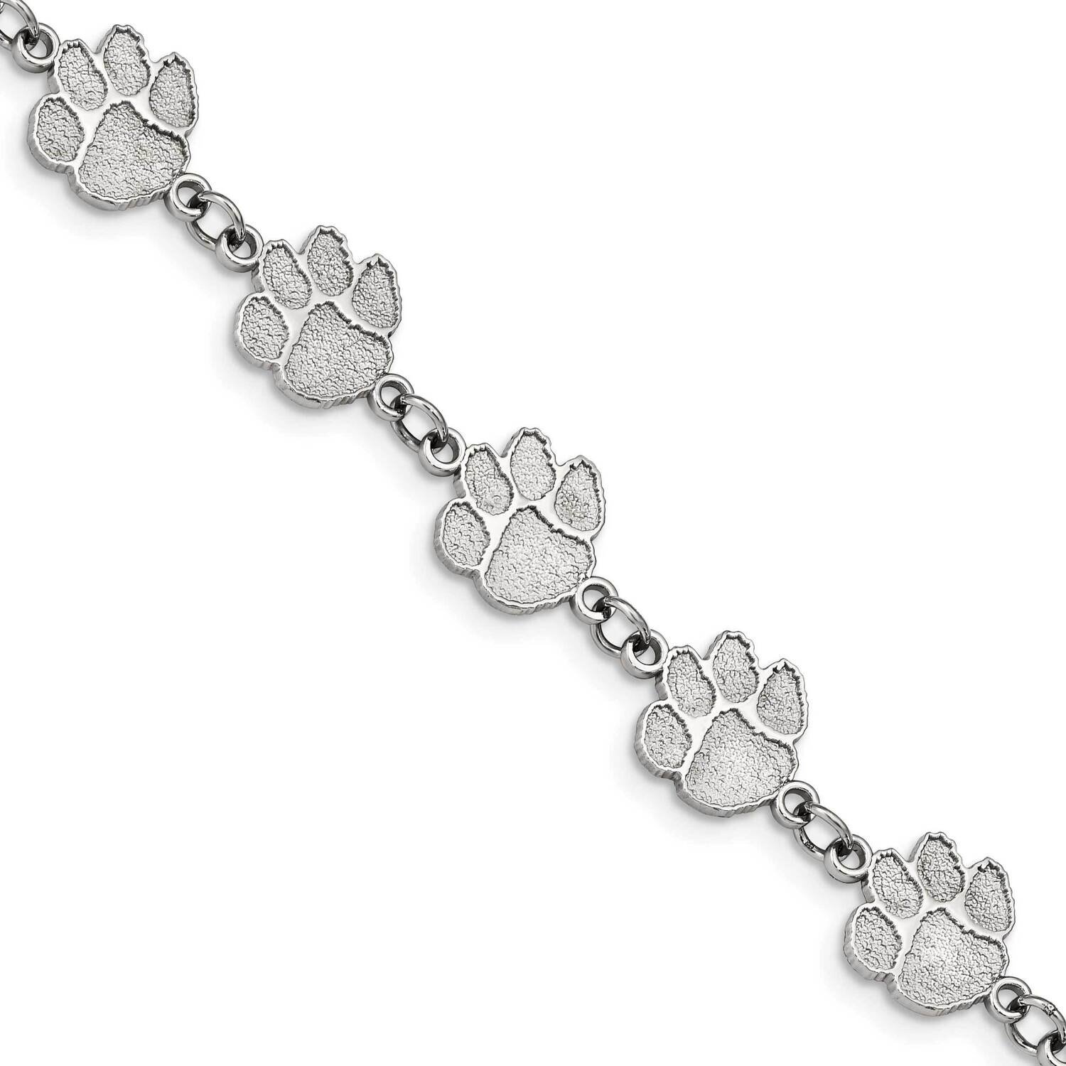 Clemson University Logo Link with 1.5 In Extender Bracelet Stainless Steel ST515CU, MPN: ST515CU, 6…