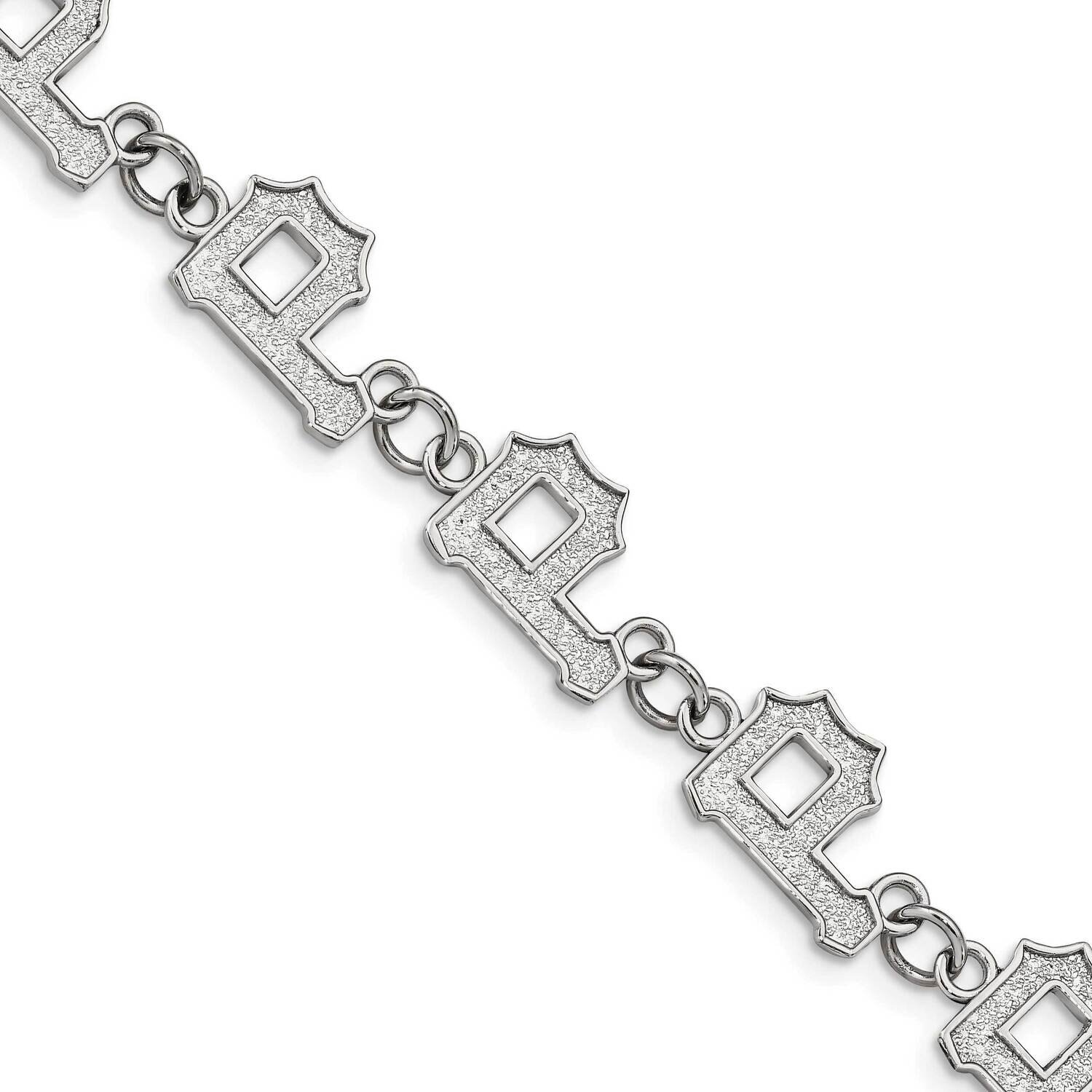 MLB Pittsburgh Pirates with 1.5 In Extender Link Bracelet Stainless Steel ST515PIR, MPN: ST515PIR, …
