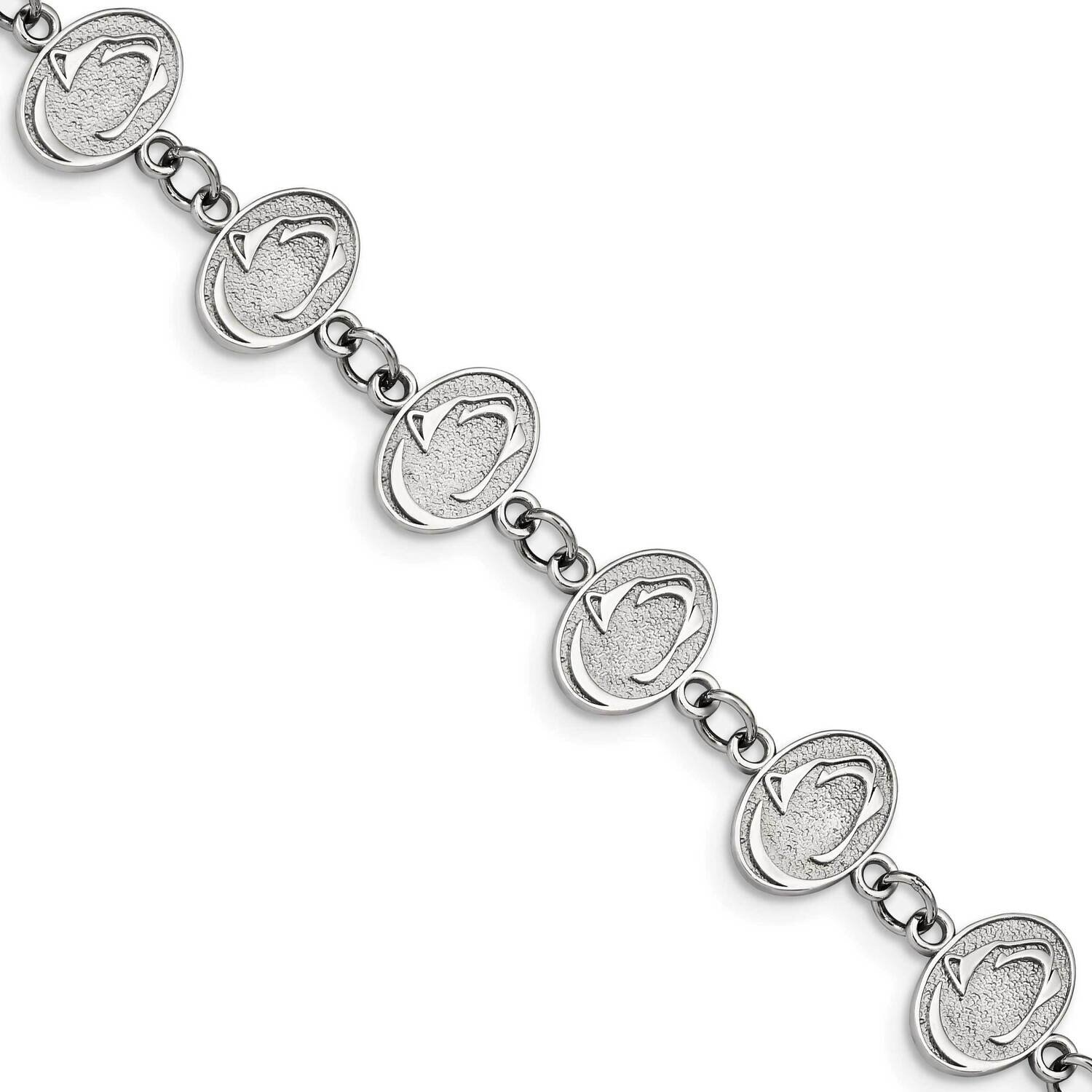 Pennsylvania State University Logo Link with 1.5 In Extender Bracelet Stainless Steel ST515PSU, MPN…