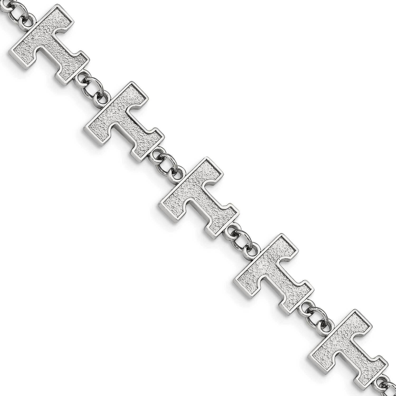 University of Tennessee Logo Link with 1.5 In Extender Bracelet Stainless Steel ST515UTN, MPN: ST51…