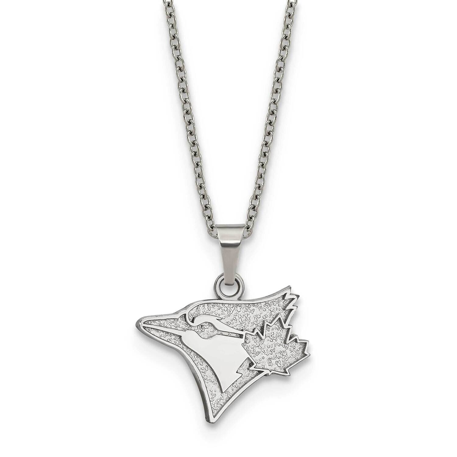 MLB Toronto Blue Jays Pendant with 2 inch Extender Necklace Stainless Steel ST516BLU