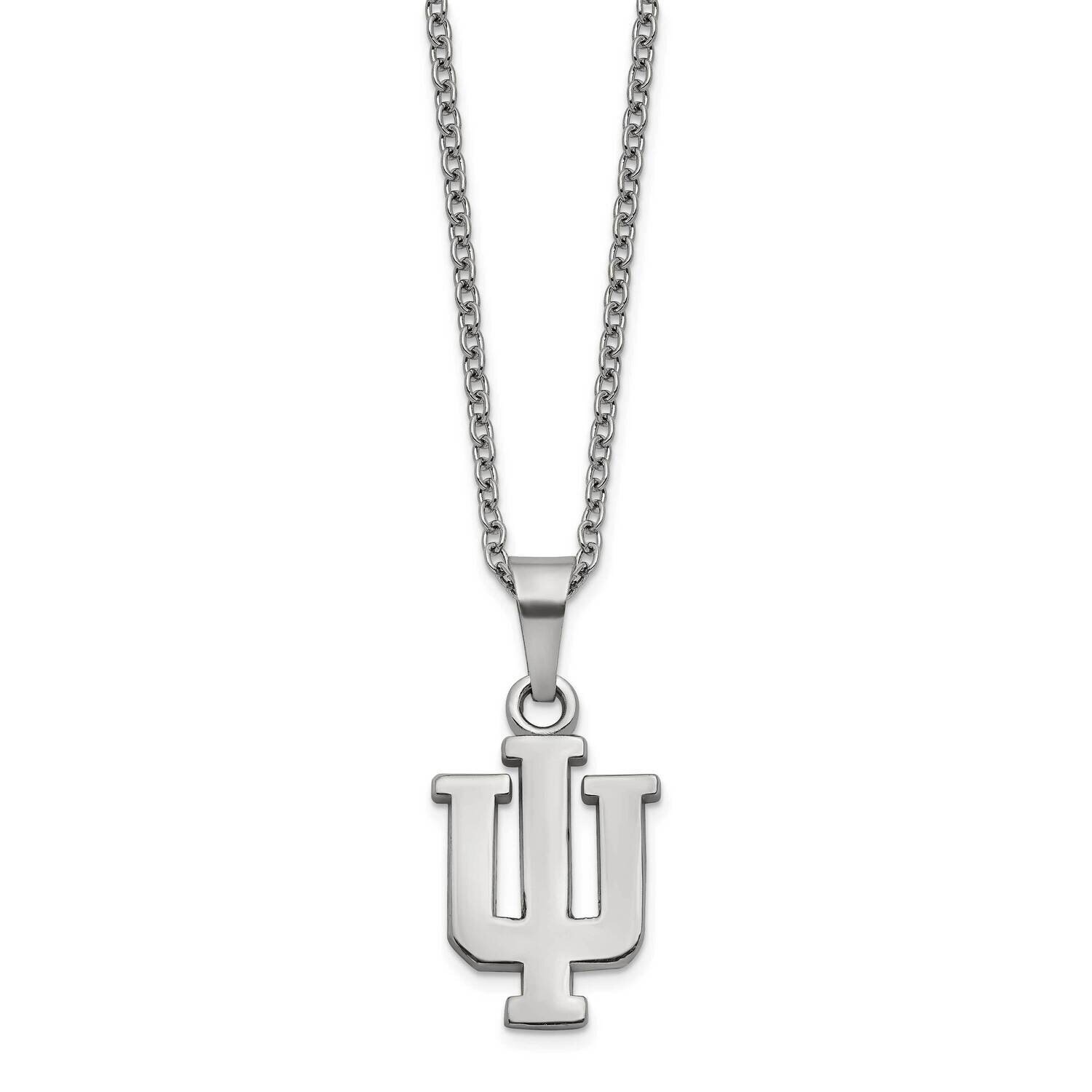Indiana University Pendant &amp; Chain with 2 inch Extender Ne Stainless Steel ST516IU, MPN: ST516IU, 6…