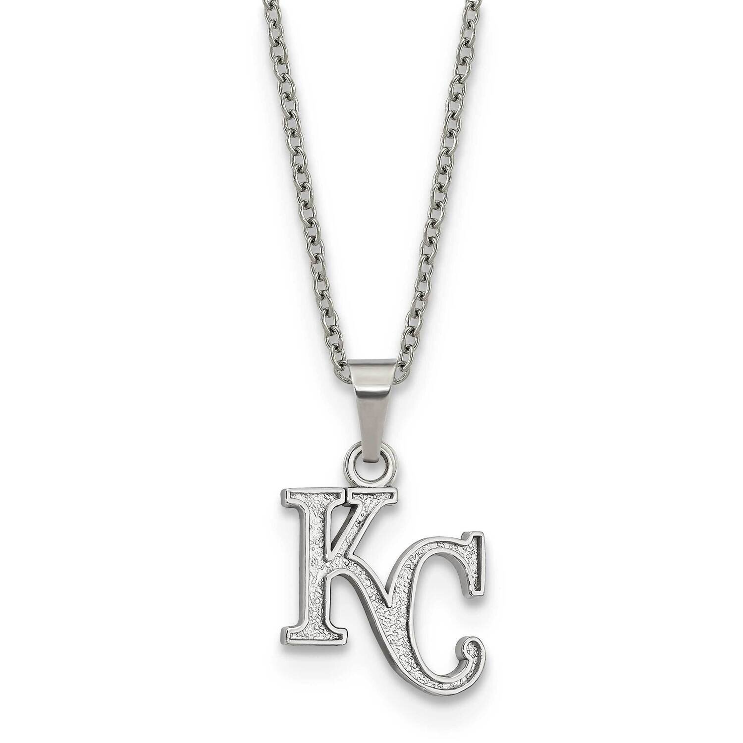 MLB Kansas City Royals Pendant On 2 inch Extender Necklac Stainless Steel ST516ROY
