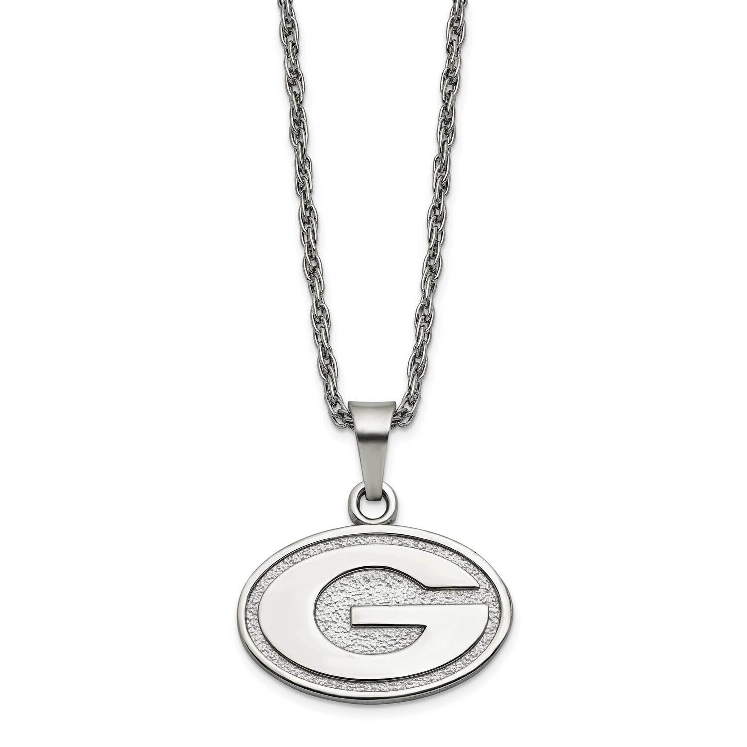 University of Georgia Pendant &amp; Chain with 2 inch Extender Necklac Stainless Steel ST516UGA, MPN: S…