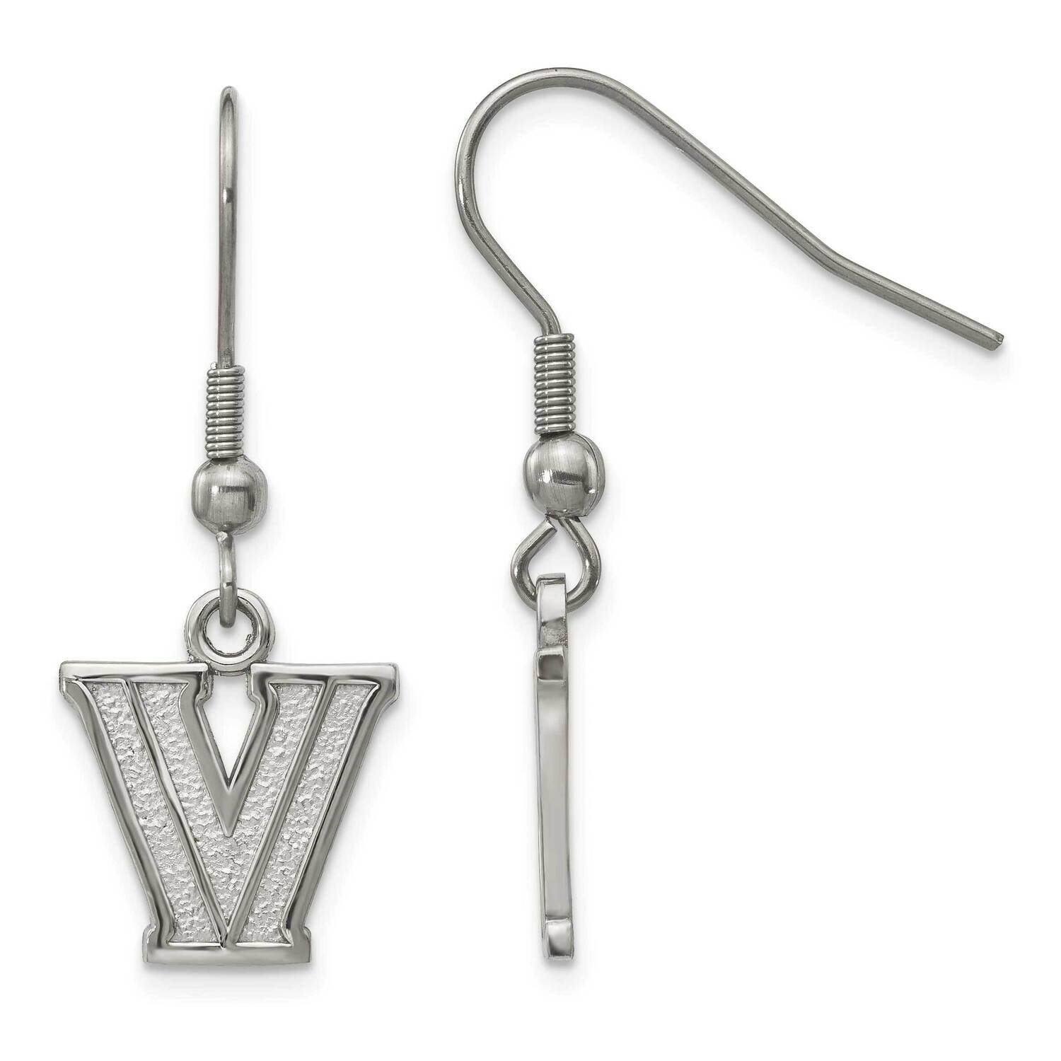 Villanova University Dangle Earrings Stainless Steel ST517VIL
