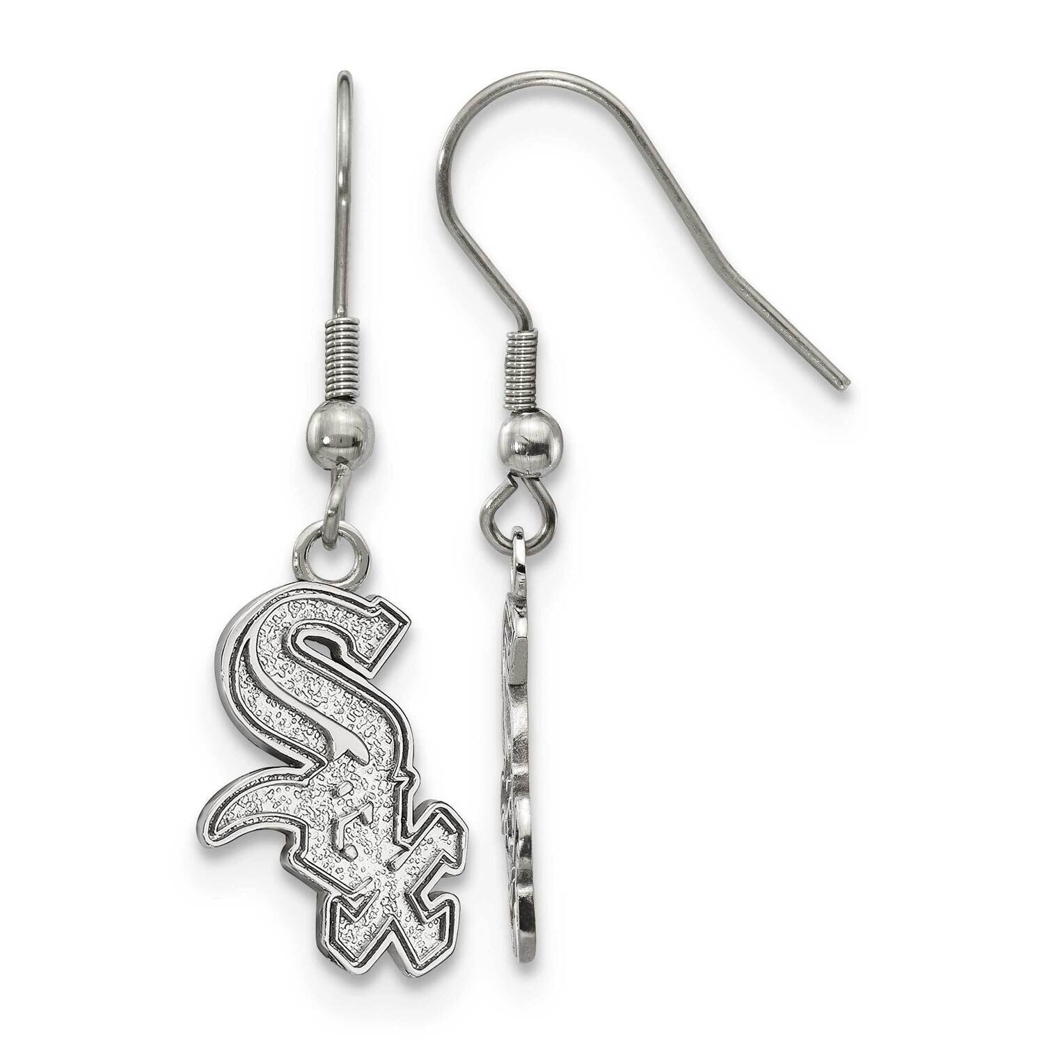 MLB Chicago White Sox Dangle Earrings Stainless Steel ST517WHI, MPN: ST517WHI, 191101222535