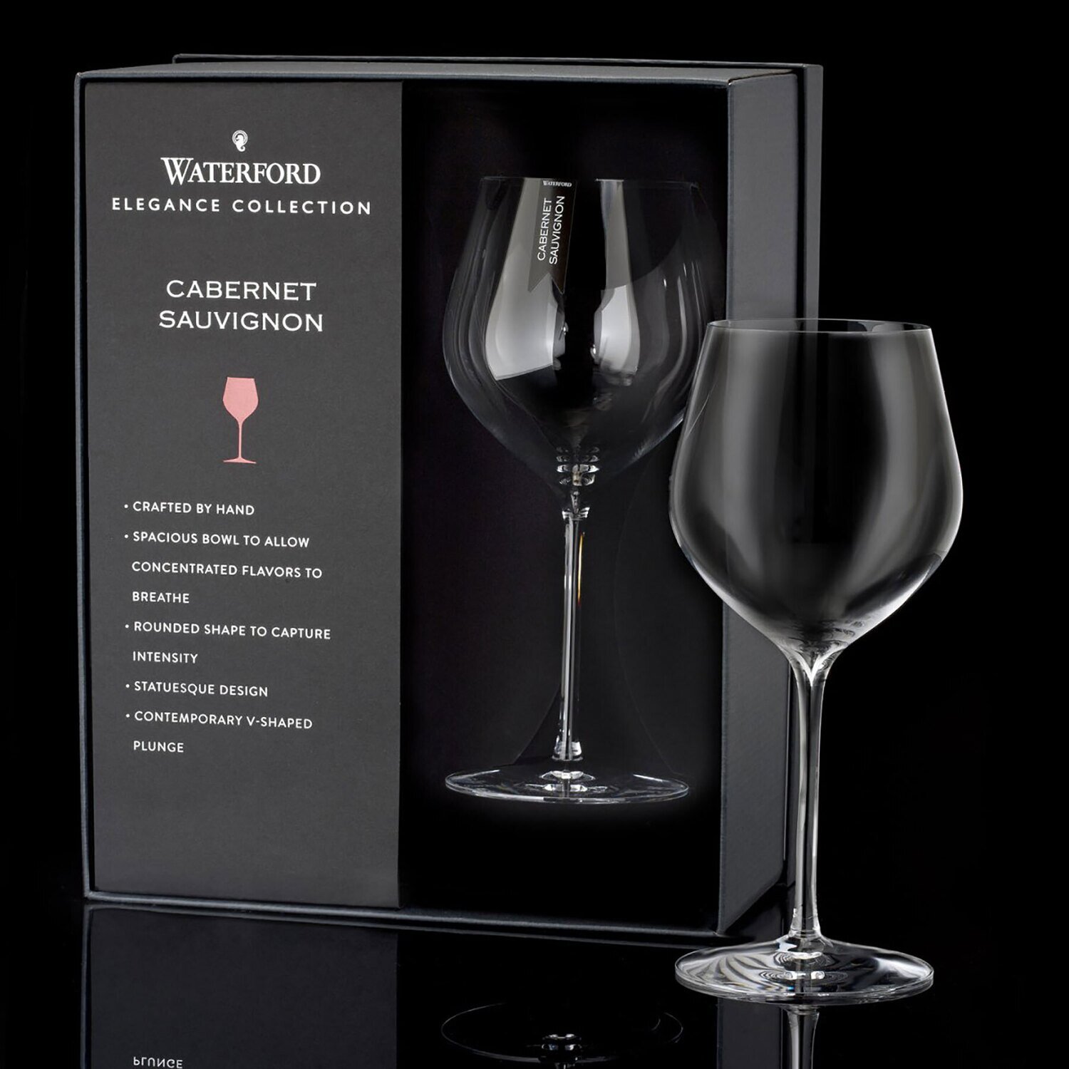 Waterford Elegance Cabernet Sauvignon Wine 26.7 Oz Set of 2 40001092
