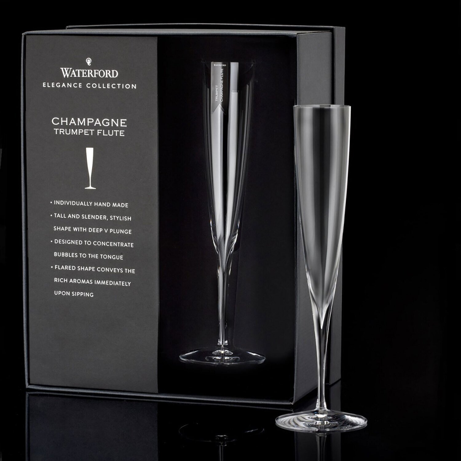 Waterford Elegance Champagne Trumpet Flute 5.7 Oz Set of 2 40001104