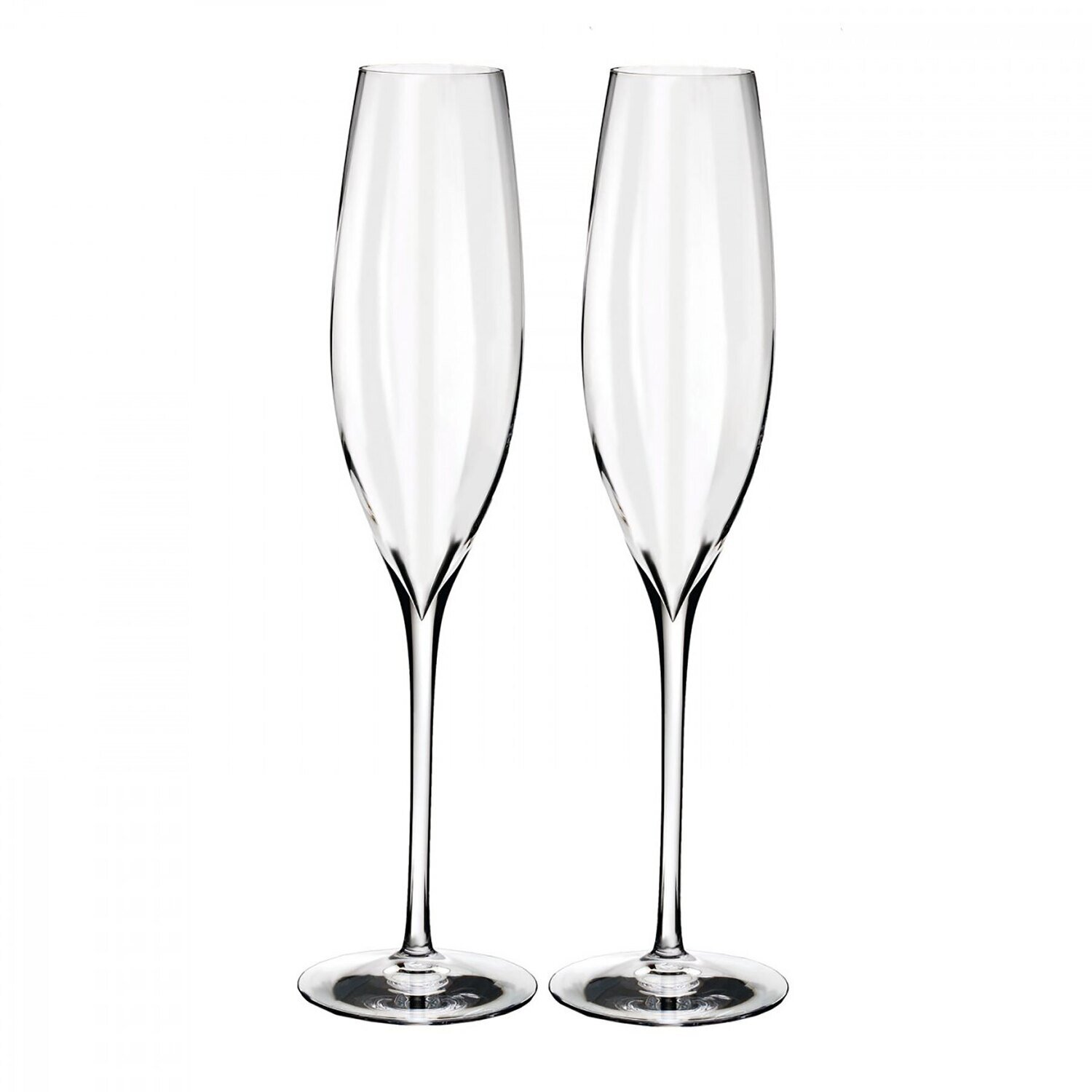 Waterford Elegance Optic Classic Champagne Flute 10.1 Oz Set of 2 40027218