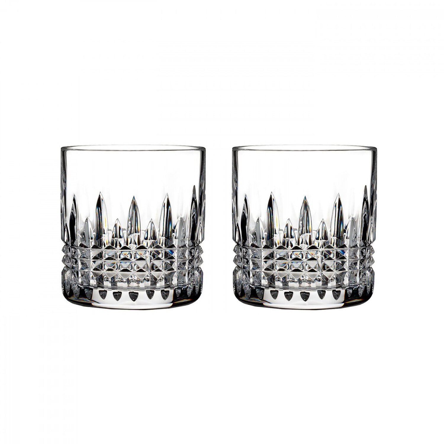 Waterford Lismore Connoisseur Diamond Straight Sided Tumbler 7 Oz Set of 2 40010701