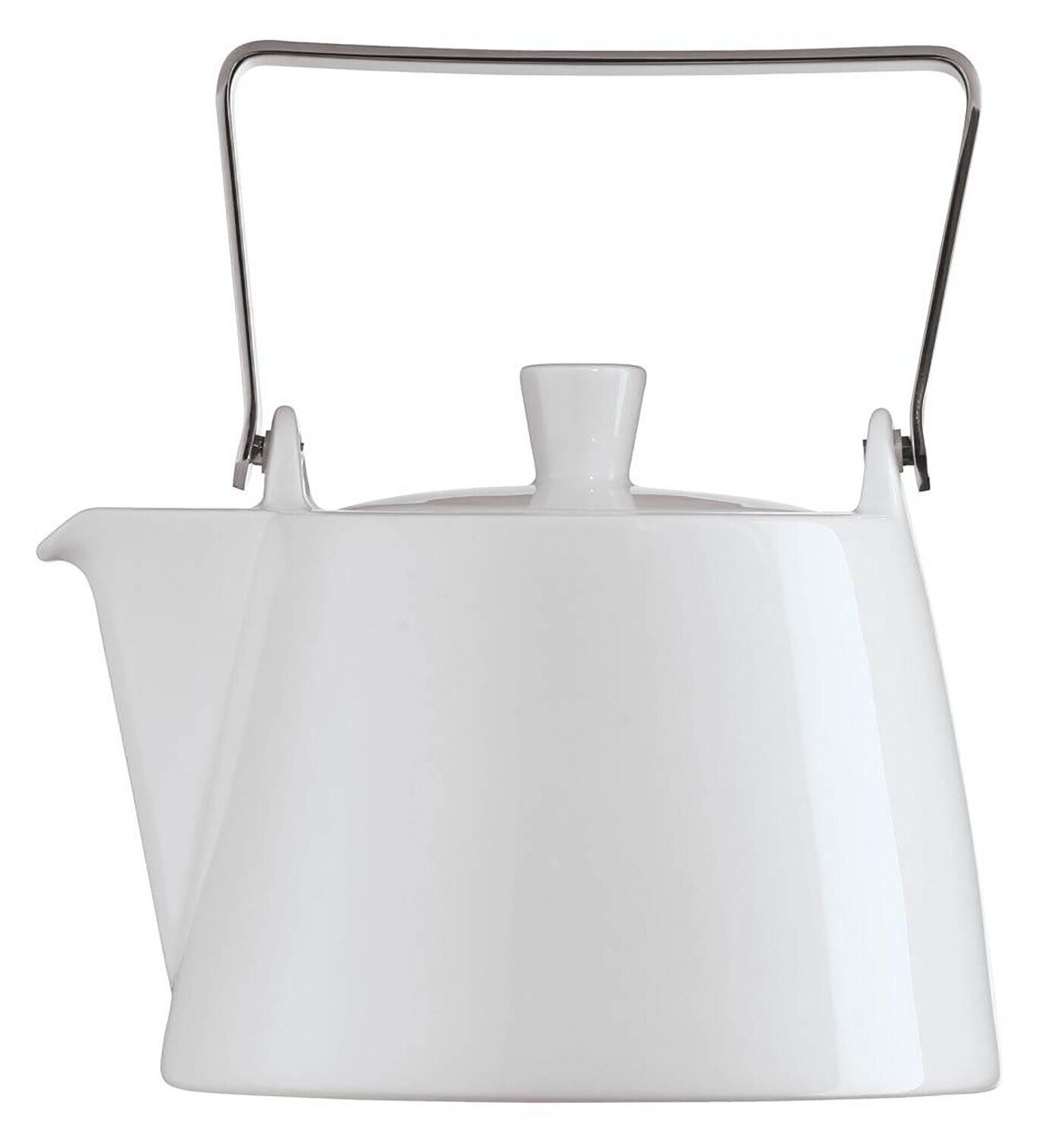 Arzberg Tric White Tea Pot W/ Metal Handle 38 Oz, MPN: 49700-800001-14235, UPC: 790955986657