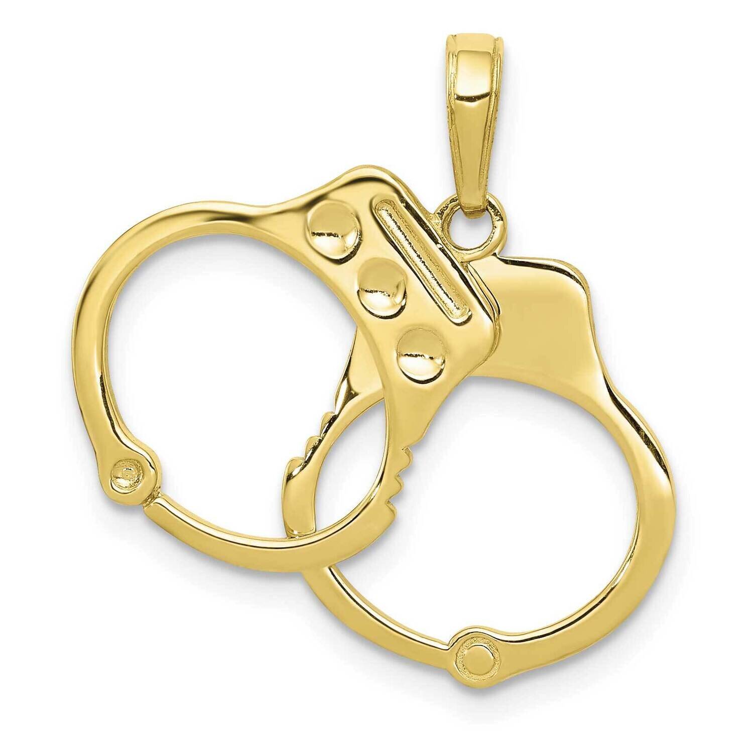 Handcuffs Pendant 10k Gold 10C2255
