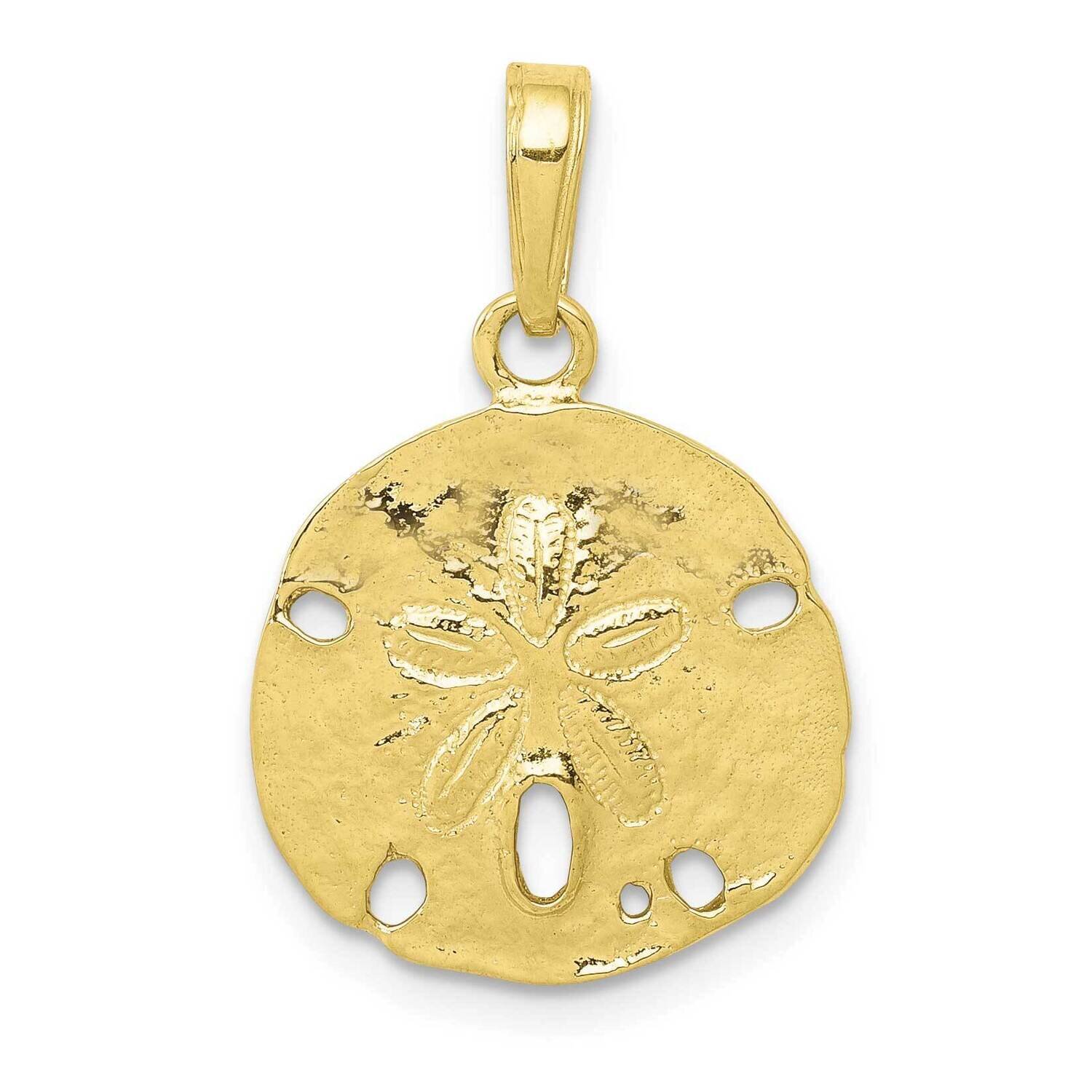 Sand Dollar Pendant 10k Gold Polished 10C2542, MPN: 10C2542,