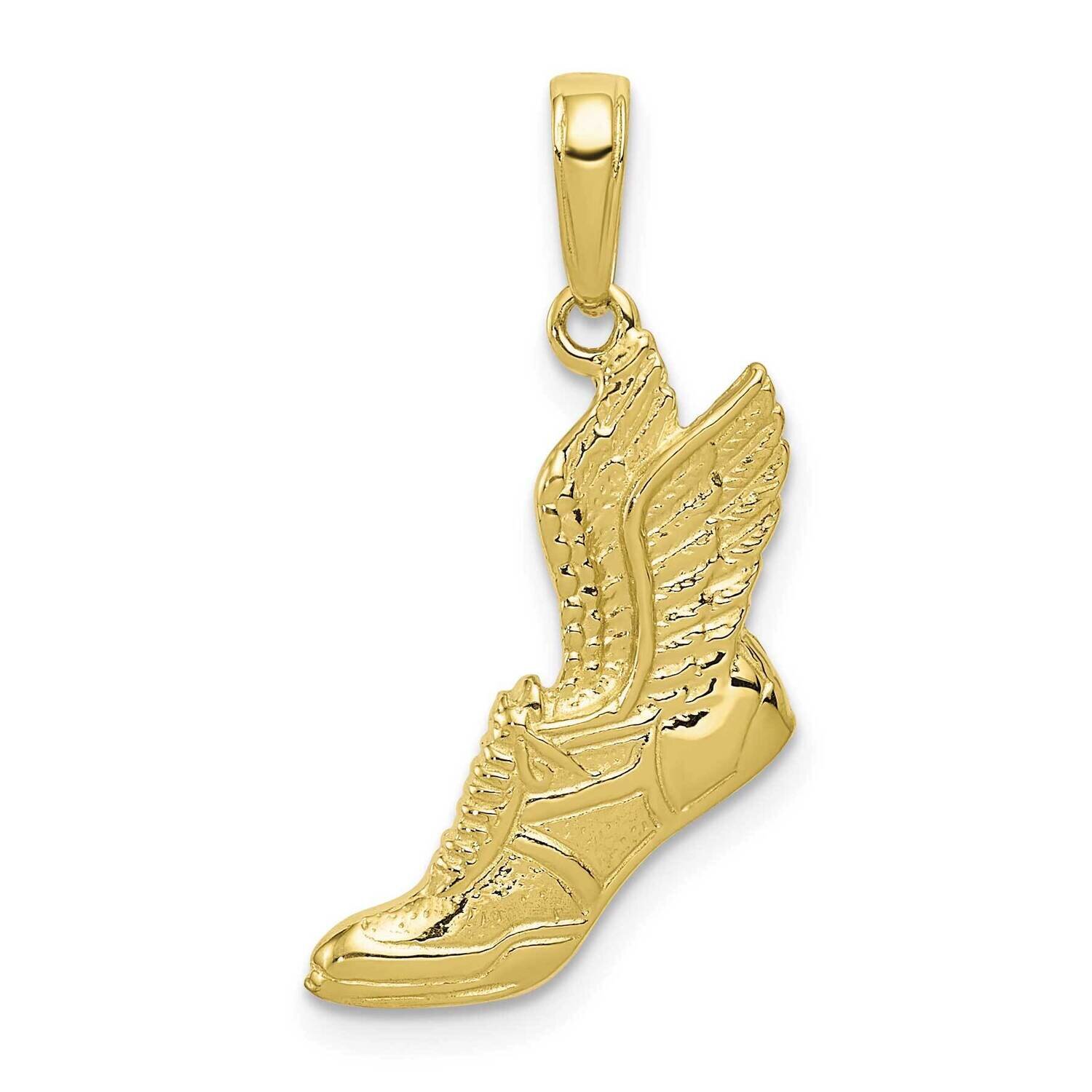 Running Shoe Pendant 10k Gold Polished 10C2660