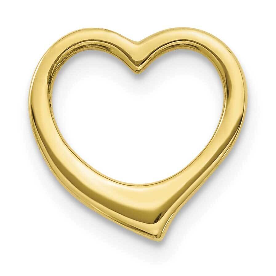Heart Chain Slide 10k Gold Polished 10C2917