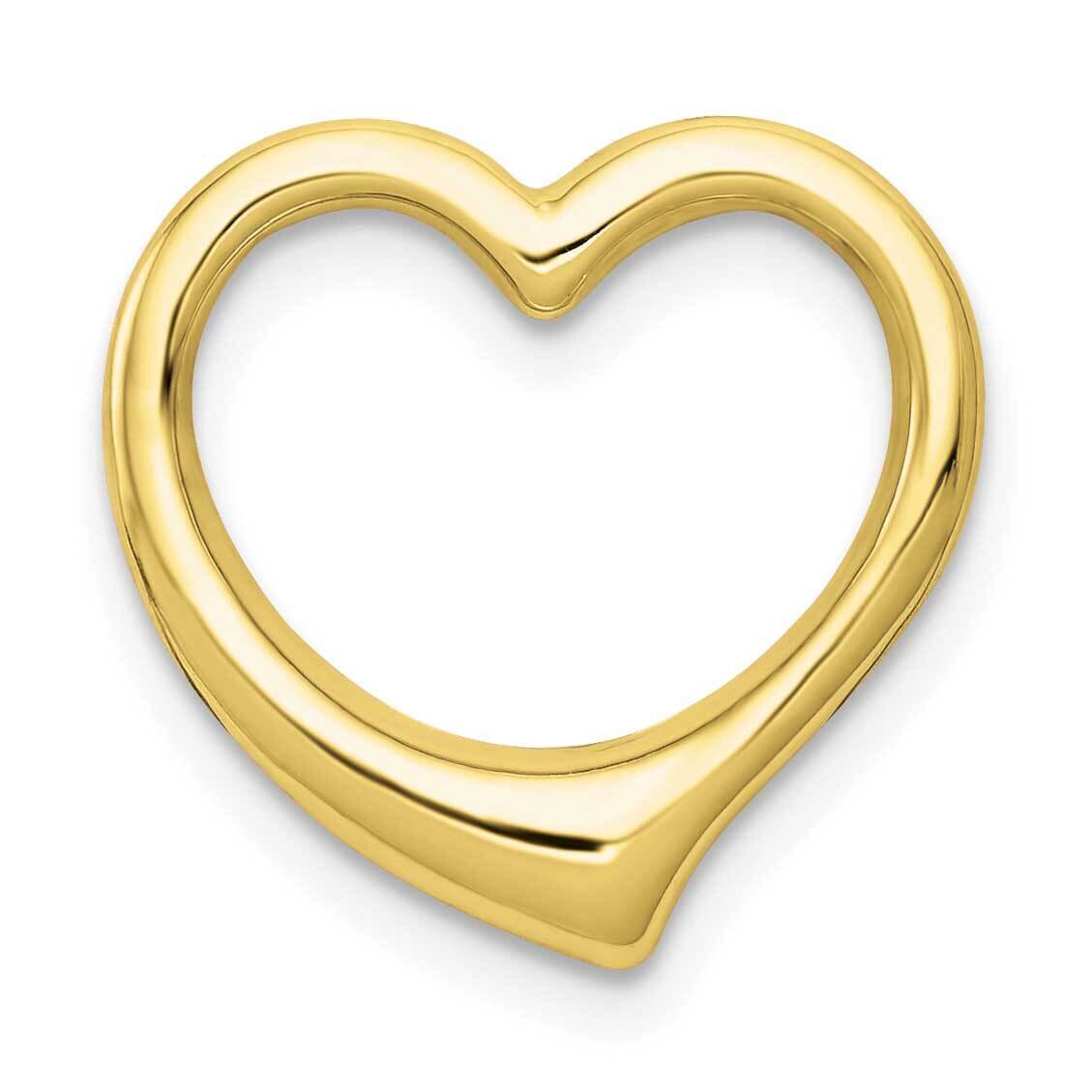 Heart Chain Slide 10k Gold Polished 10C2918