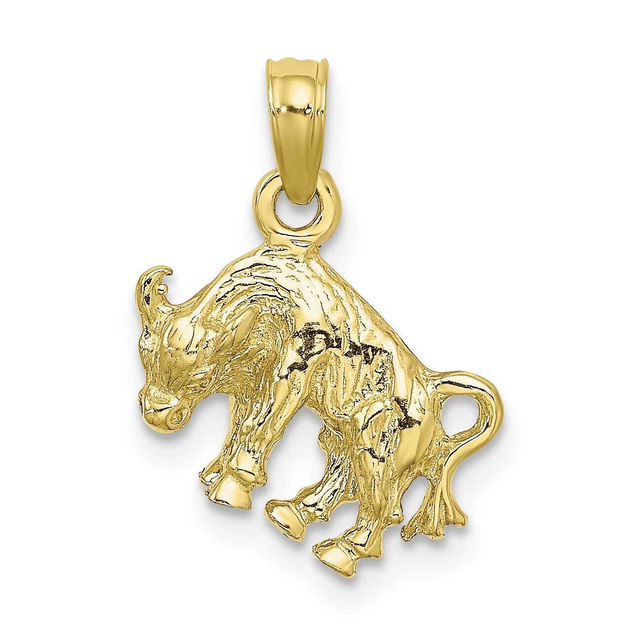 3-D Taurus Zodiac Pendant 10k Gold 10C3144, MPN: 10C3144,