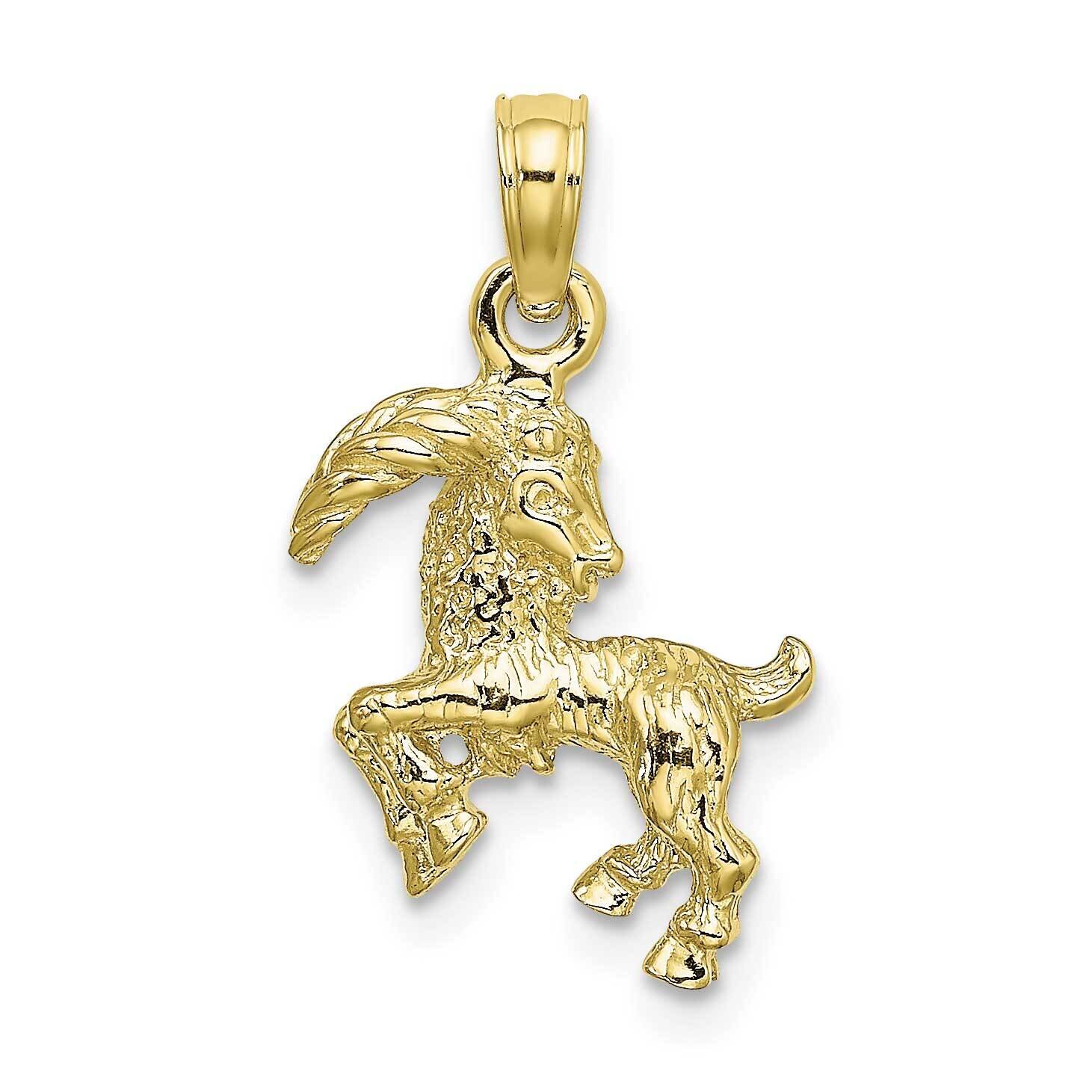 3-D Capricorn Zodiac Pendant 10k Gold 10C3152, MPN: 10C3152,