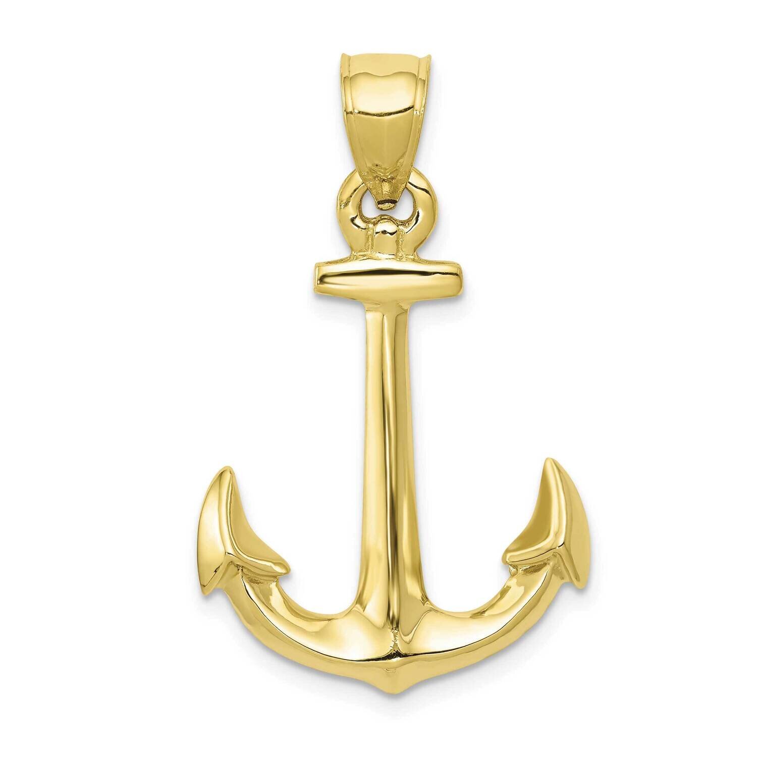 3-D Anchor Pendant 10k Gold 10C3341, MPN: 10C3341,
