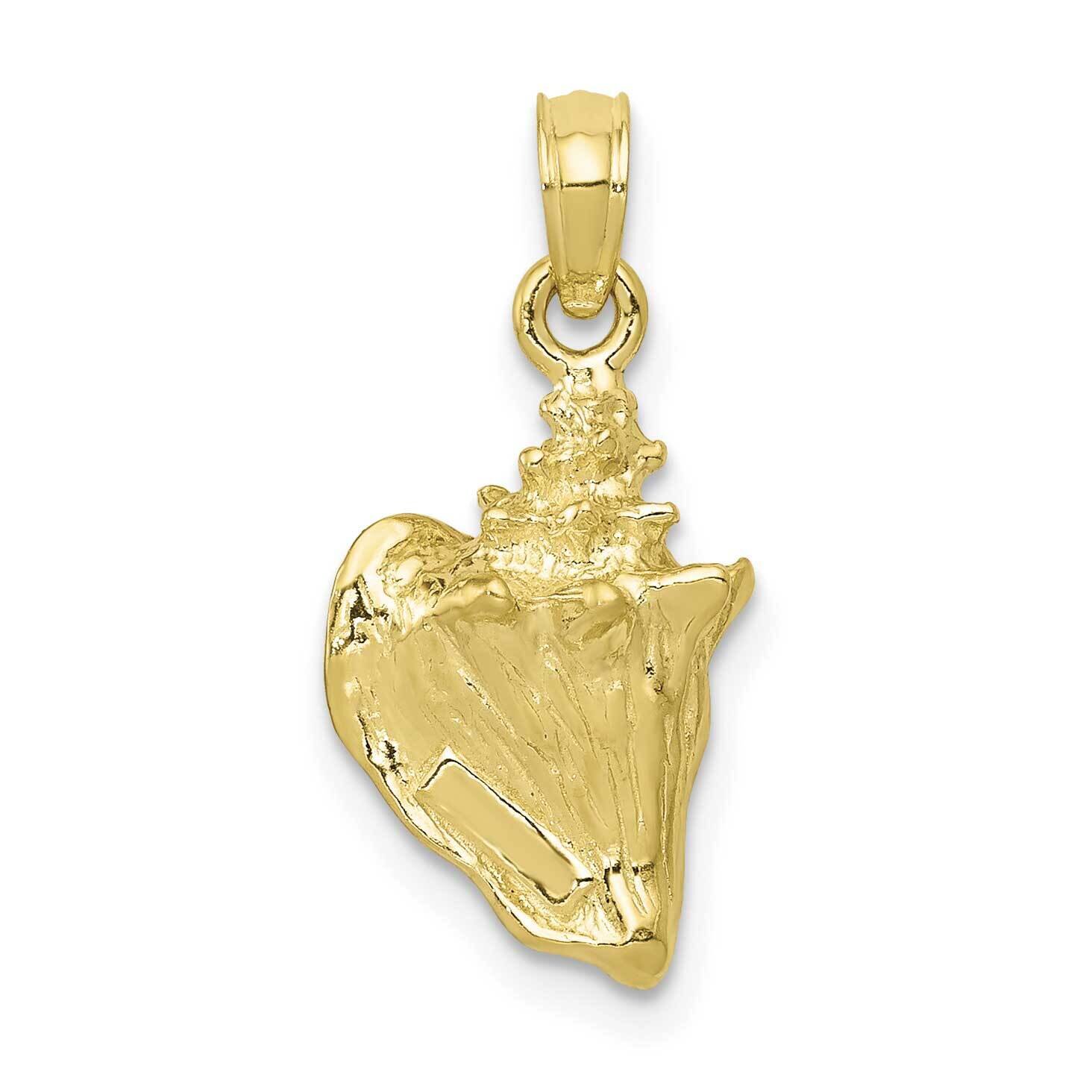 3-D Conch Shell 10k Gold 10C3368