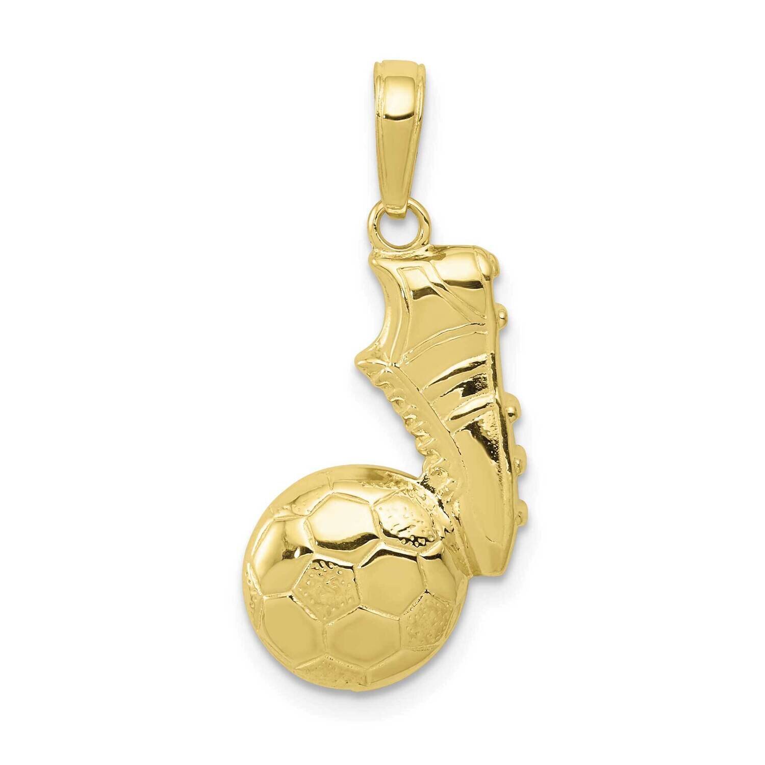 Soccer Ball and Shoe Pendant 10k Gold 10C3761, MPN: 10C3761,