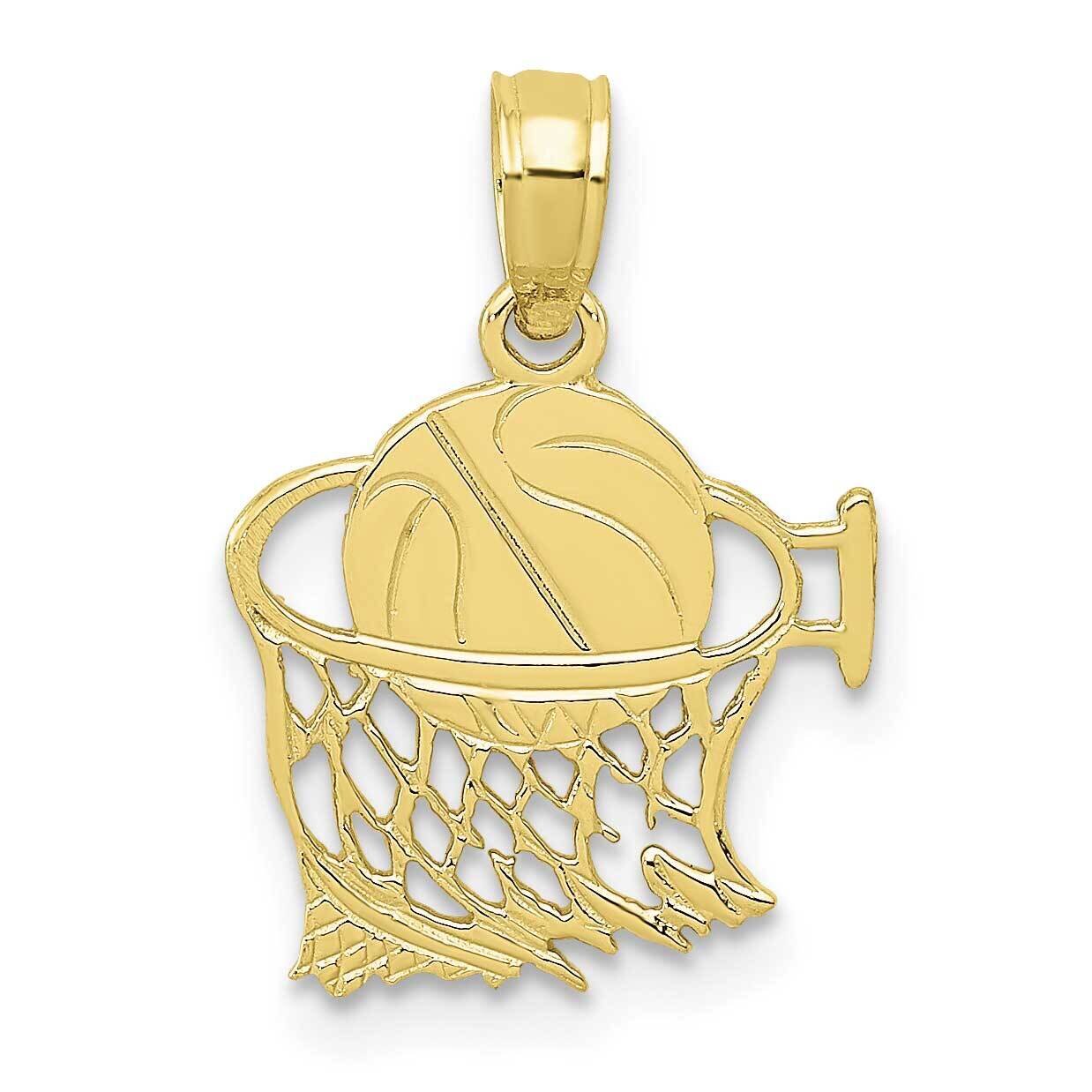 Basketball In Net Pendant 10k Gold 10C3776, MPN: 10C3776,