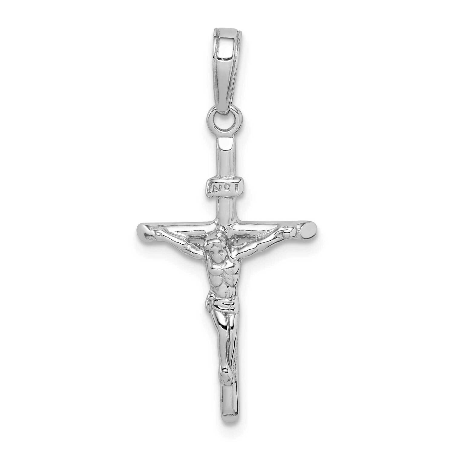 Stick Style Crucifix Pendant 10k White Gold 10C4355W, MPN: 10C4355W,