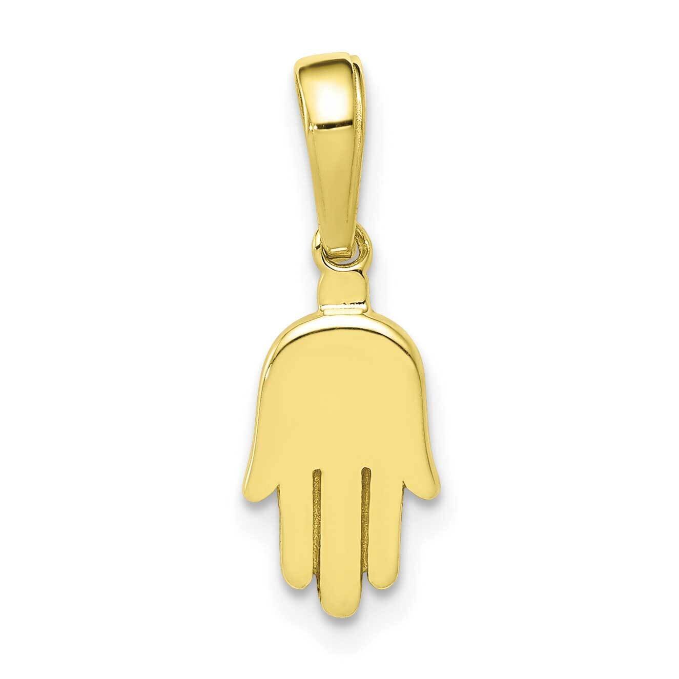 Small Solid Hamsa Pendant 10k Gold 10C4468, MPN: 10C4468,