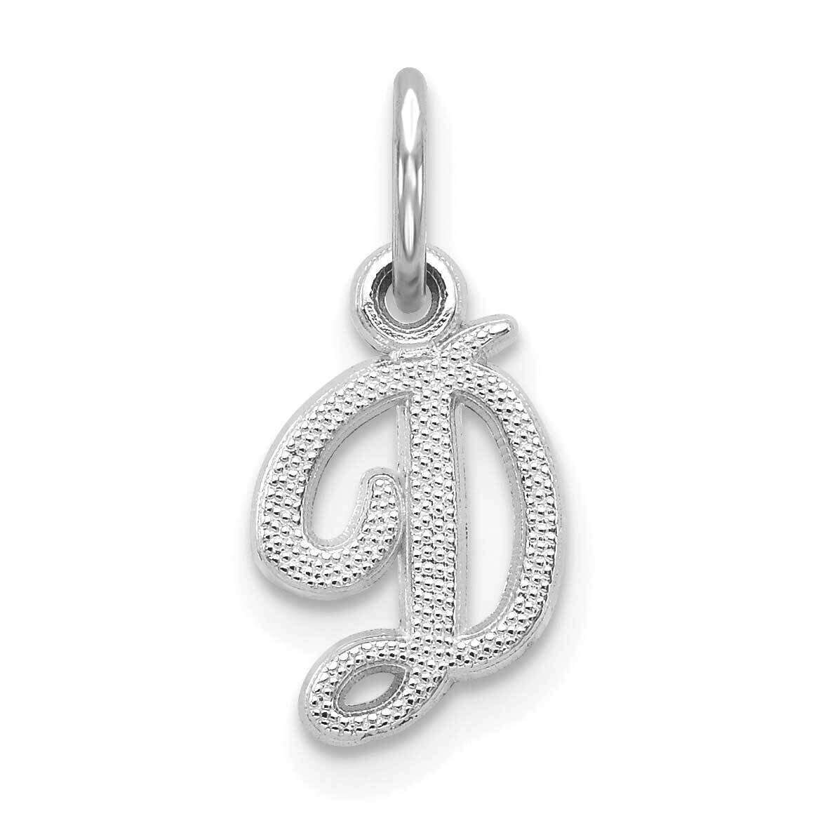 Initial D Charm 10k White Gold 10C763WD, MPN: 10C763WD,