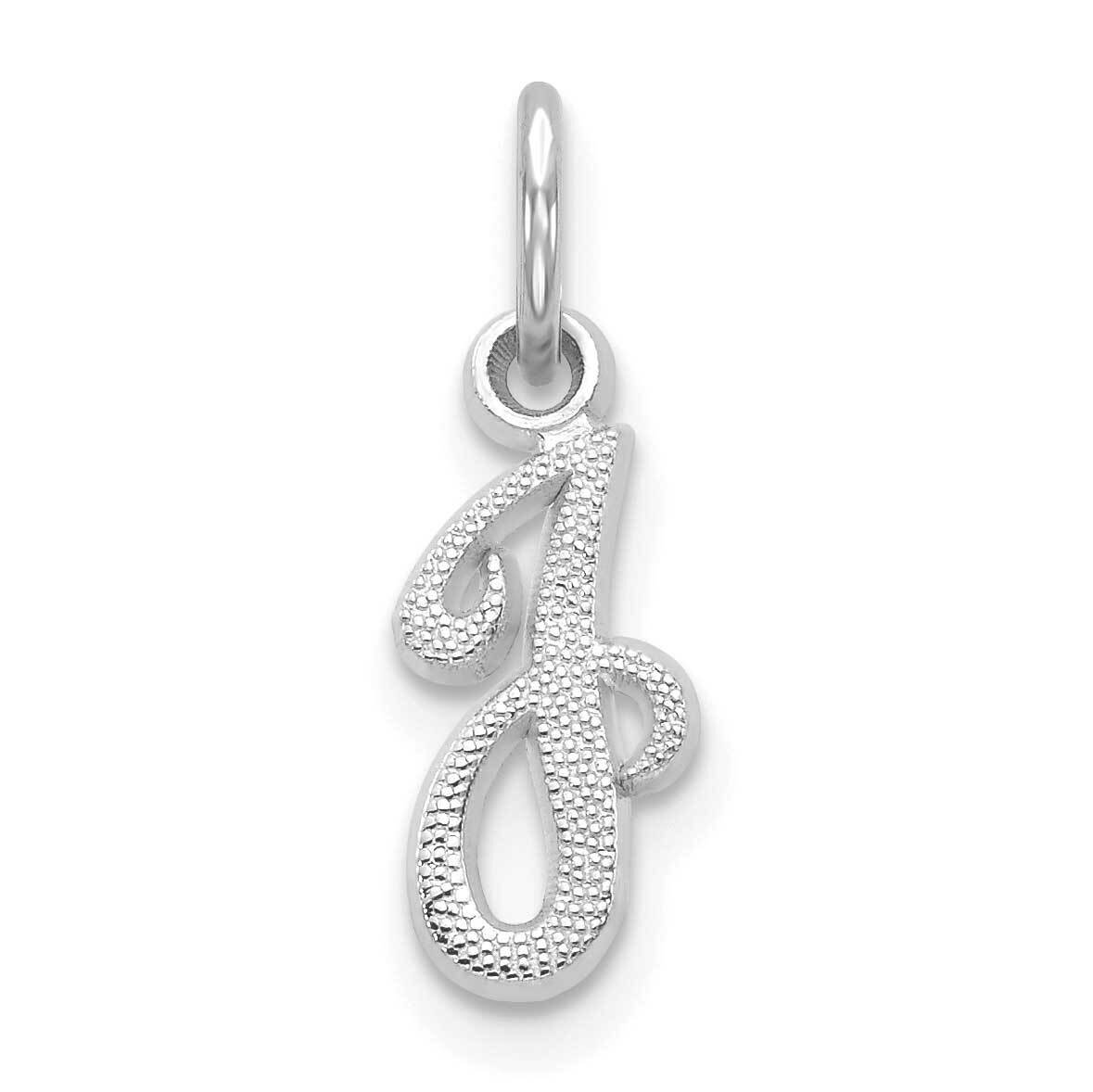 Initial J Charm 10k White Gold 10C763WJ, MPN: 10C763WJ,