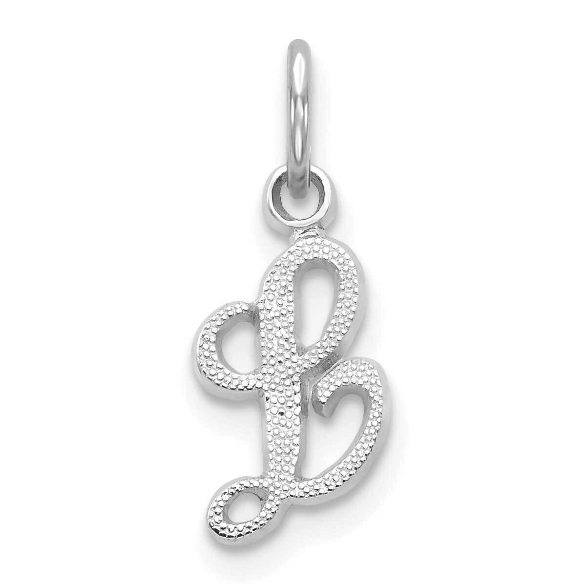 Initial L Charm 10k White Gold 10C763WL, MPN: 10C763WL,