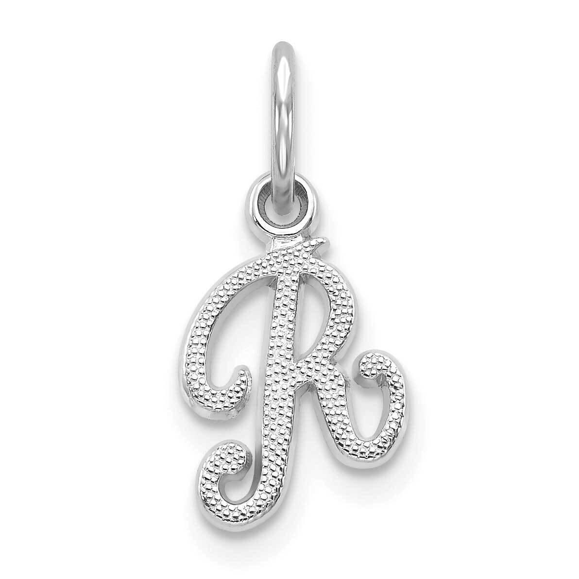 Initial R Charm 10k White Gold 10C763WR, MPN: 10C763WR,