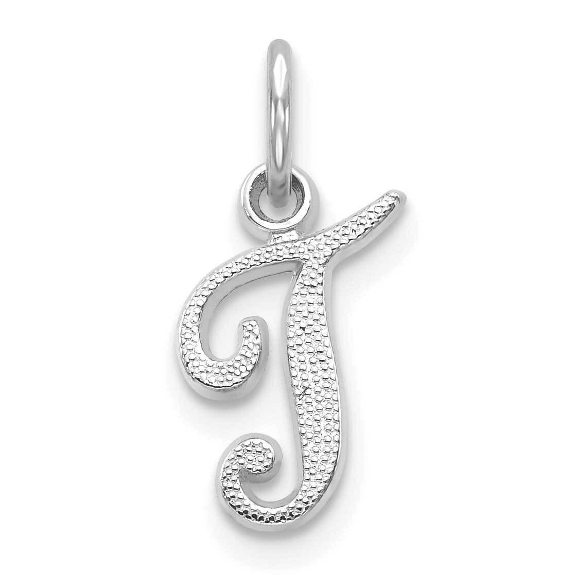 Initial T Charm 10k White Gold 10C763WT, MPN: 10C763WT,