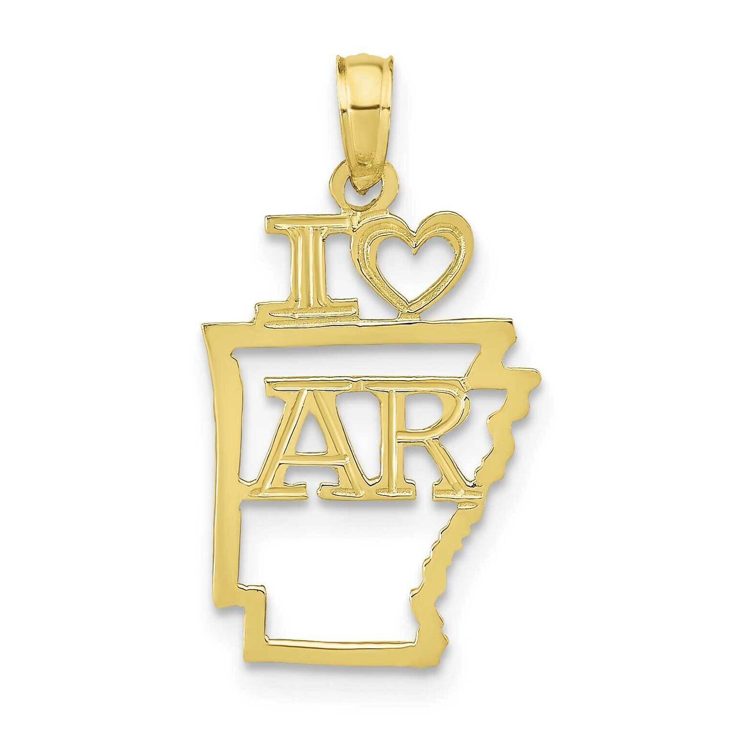 Arkansas State Pendant 10k Gold Solid 10D1150, MPN: 10D1150,