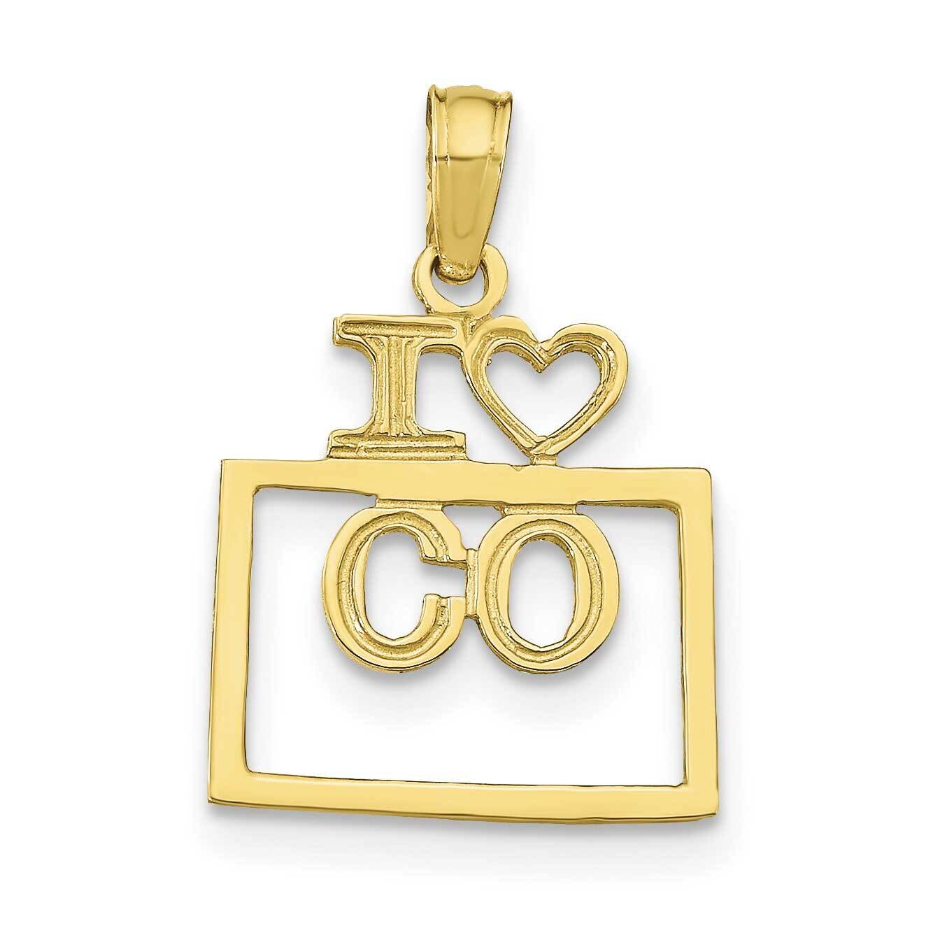 Colorado State Pendant 10k Gold Solid 10D1153, MPN: 10D1153,